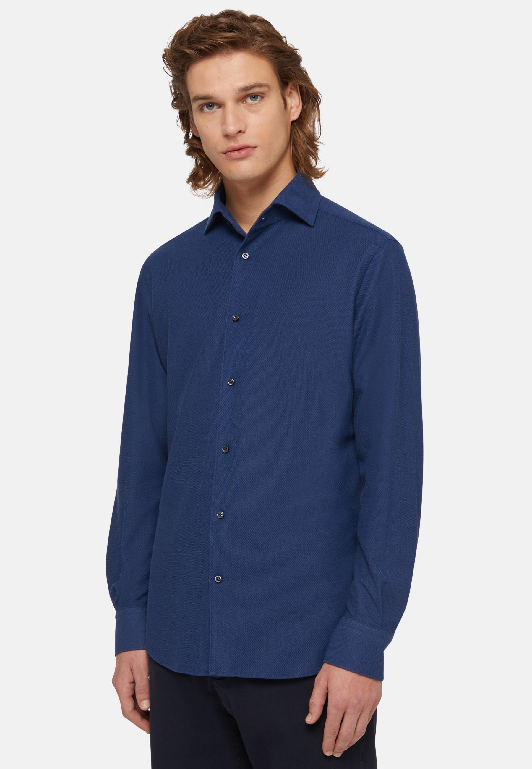 Regular Fit Japanese Jersey Polo Shirt Navy, , large image number 0