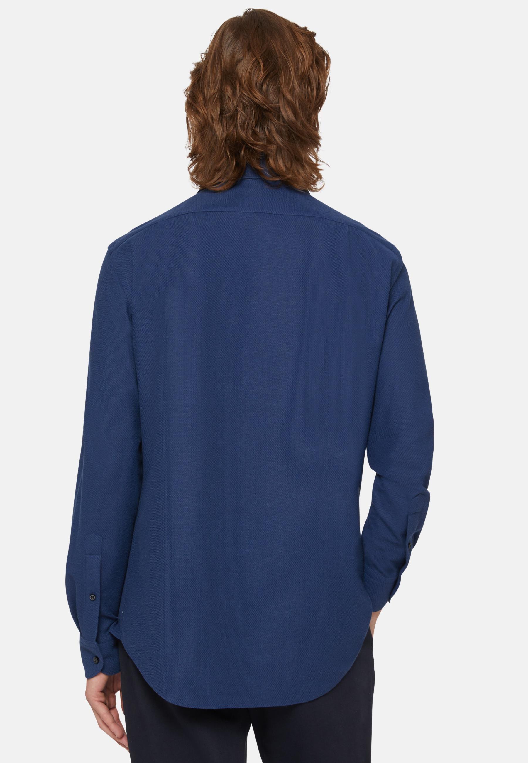 Regular Fit Japanese Jersey Polo Shirt Navy, , large image number 2