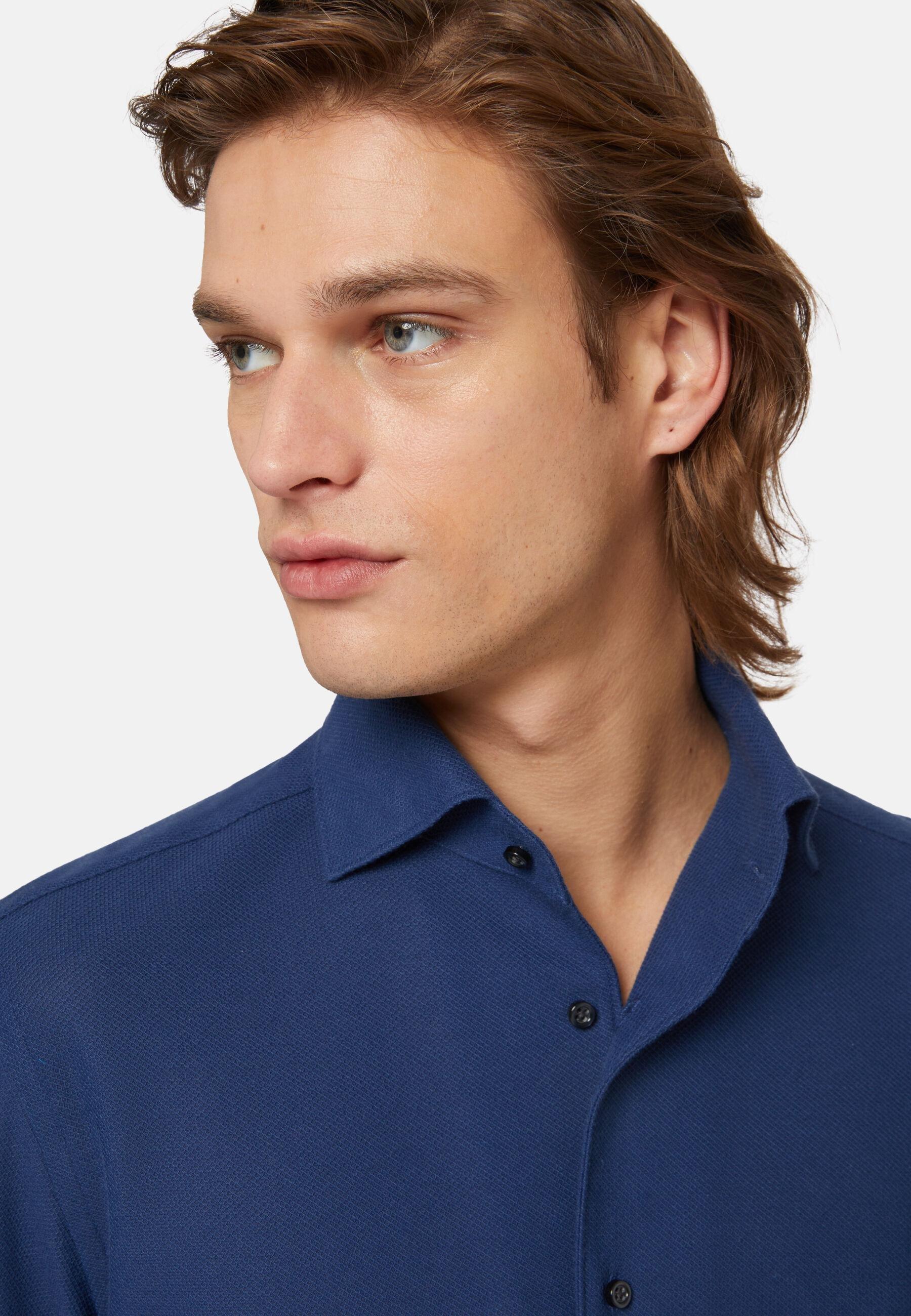 Regular Fit Japanese Jersey Polo Shirt Navy, Navy blue, large image number 5