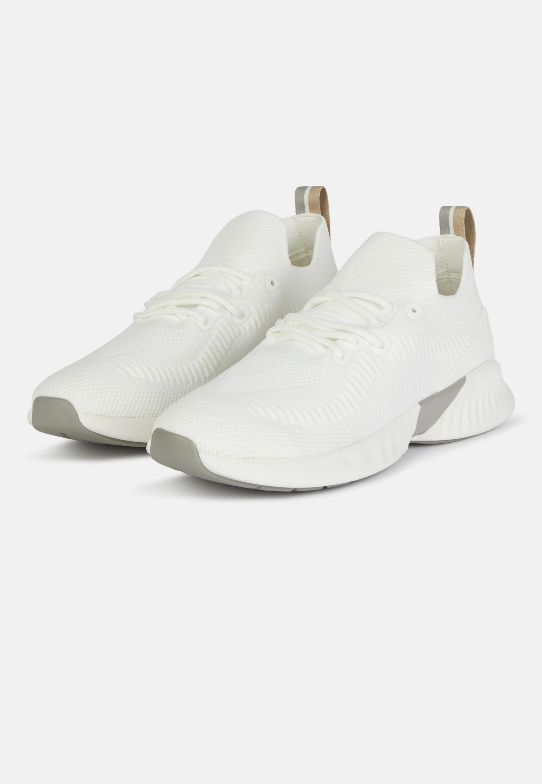 Boggi Milano - White Recycled Yarn Willow Trainers