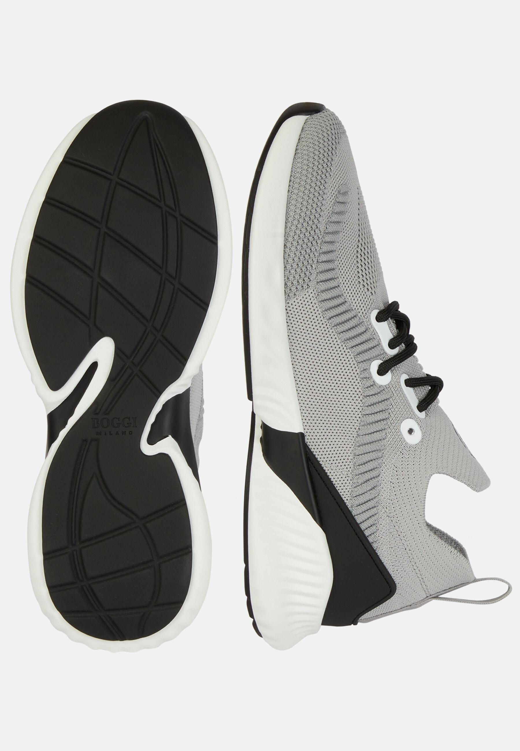 Willow Recycled Yarn Trainers Grey, Grey, medium