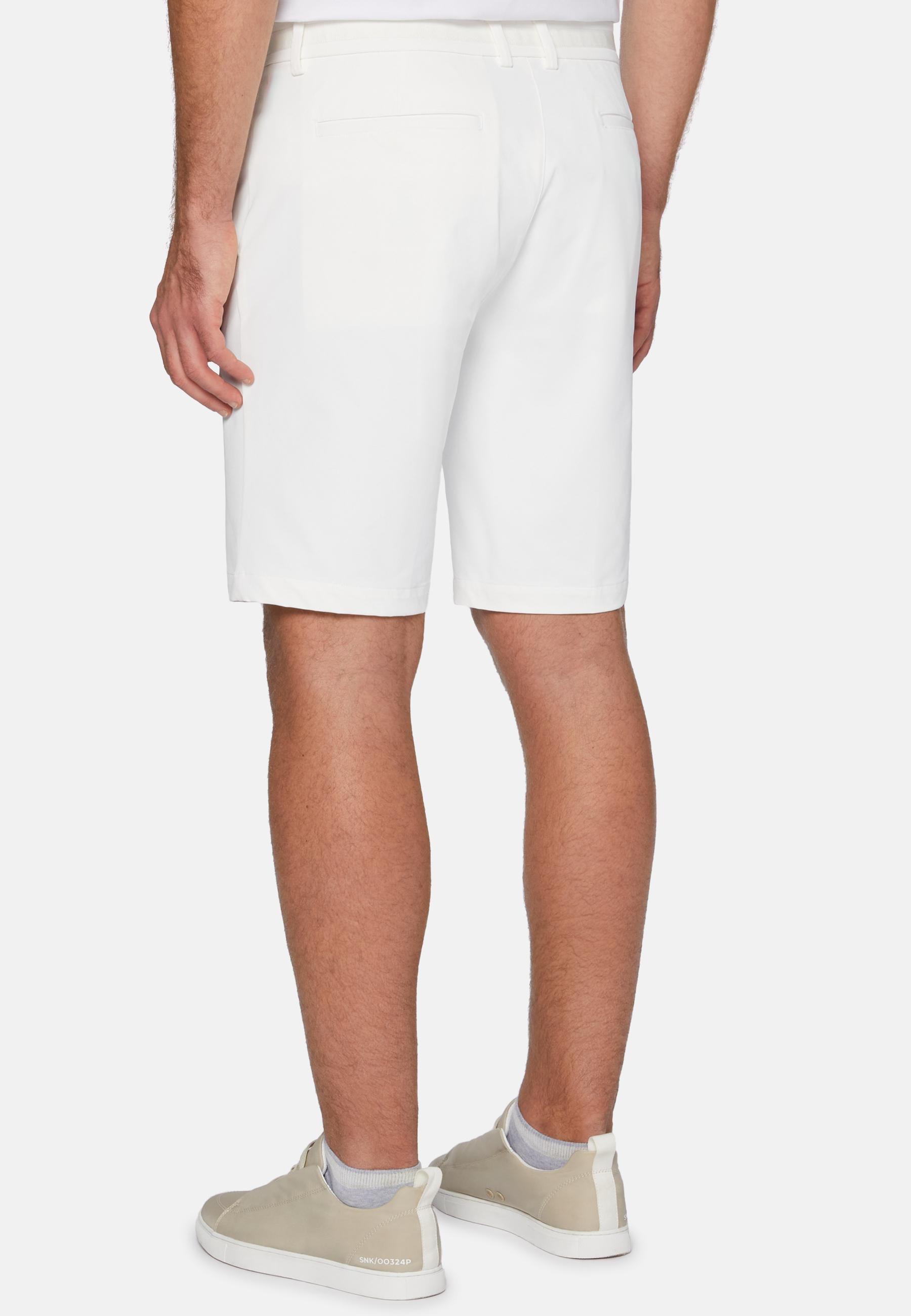 B-Tech Stretch Nylon Bermuda Shorts Cream, Cream, large image number 2