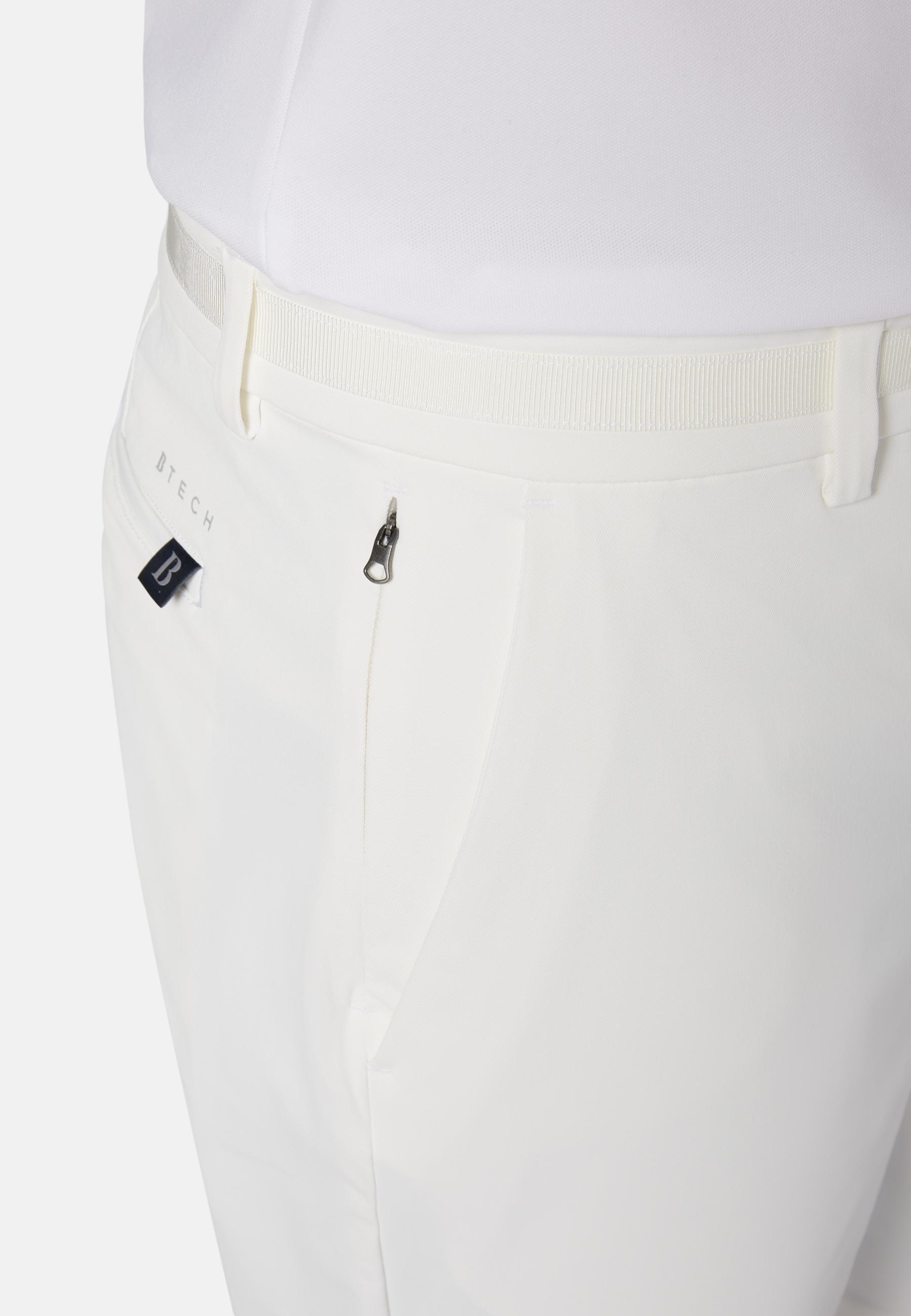 B-Tech Stretch Nylon Bermuda Shorts Cream, Cream, large image number 3
