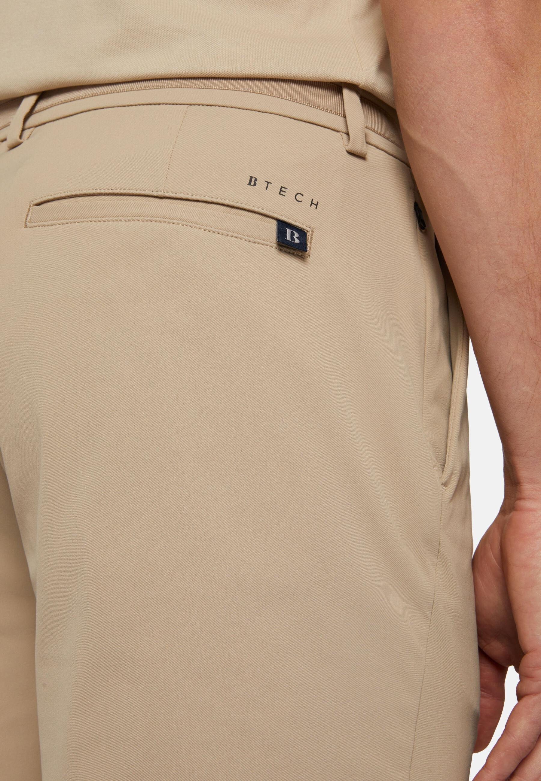 B-Tech Stretch Nylon Bermuda Shorts Beige, Beige, large image number 3