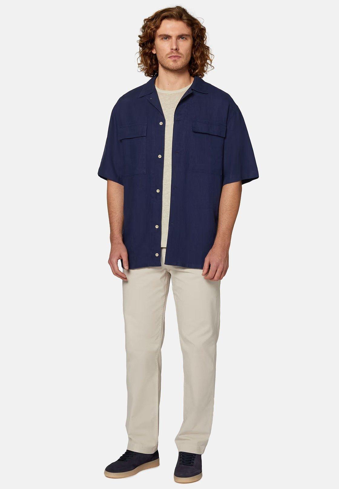 Striped Dobby Shirt Green, Blue, large image number 0