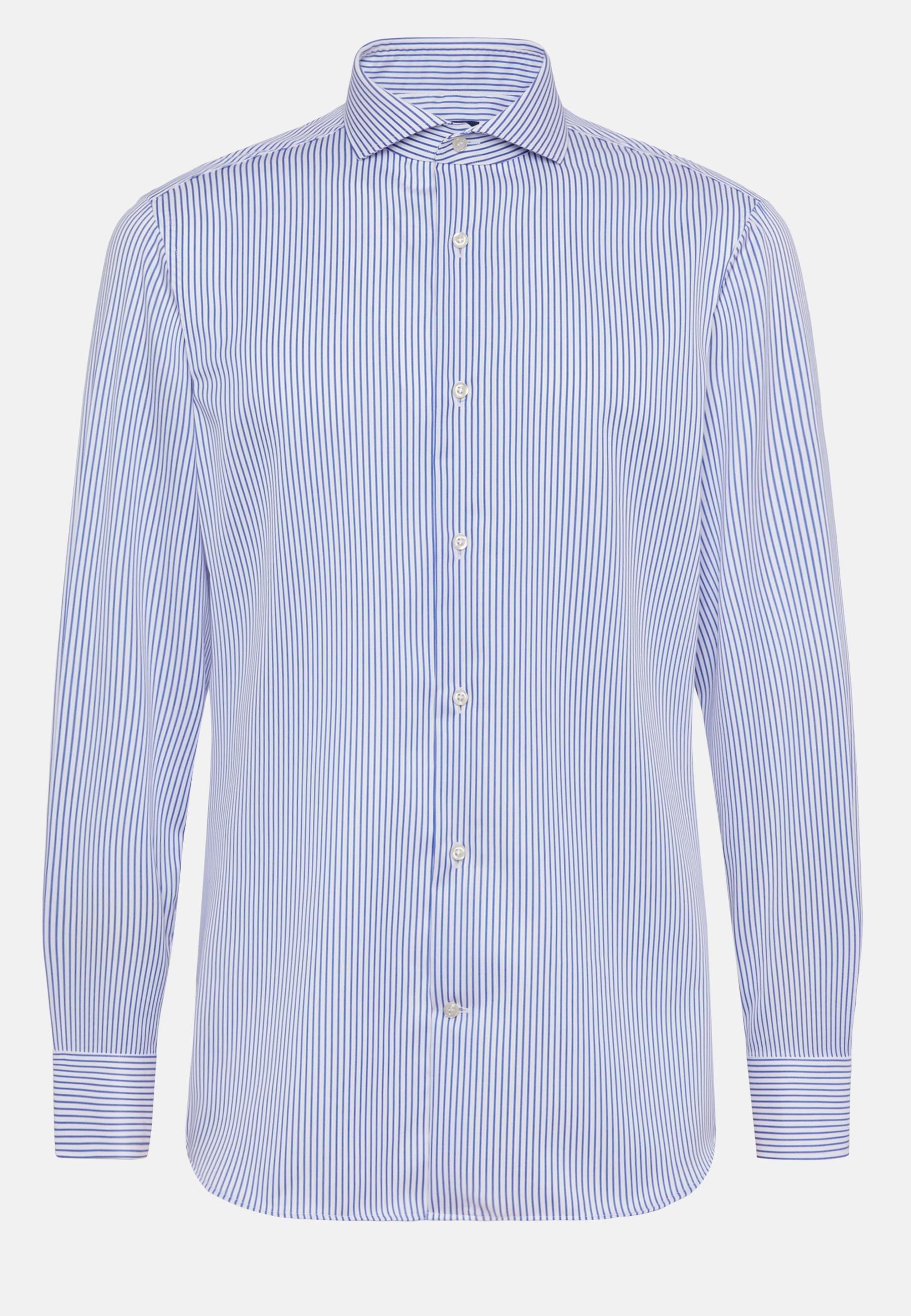 Regular Fit Royal Striped Shirt Blue, , large image number 4