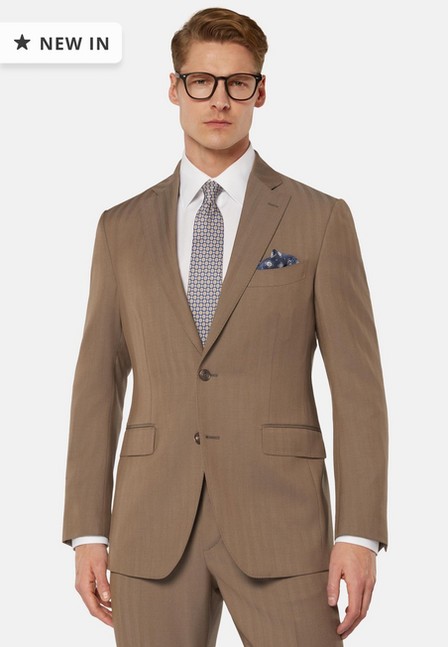 Boggi Milano - Beige Super 130 Pure Wool Suit
