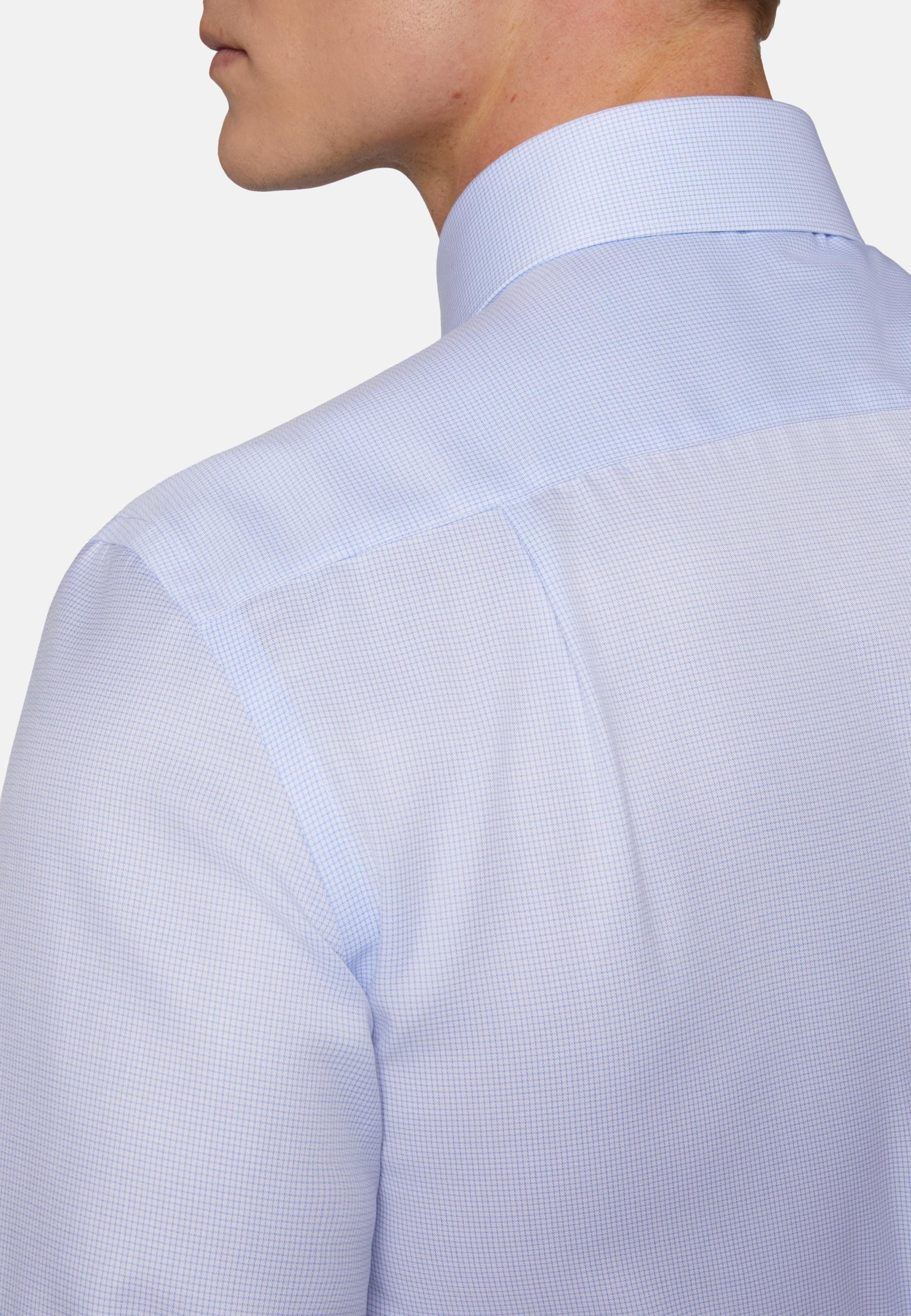 Regular Fit Checked Cotton Shirt Blue, Light Blue, large image number 2