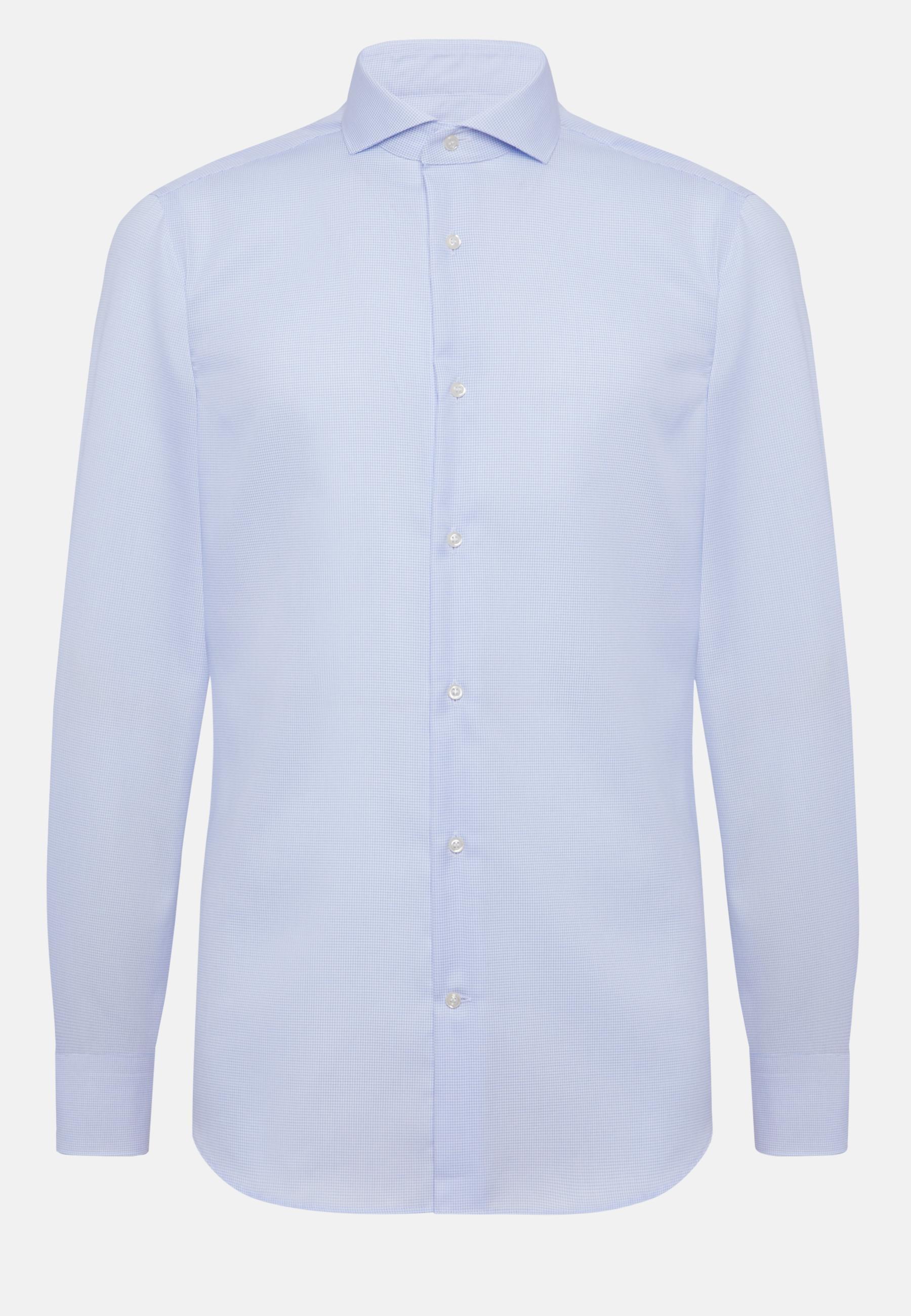 Regular Fit Checked Cotton Shirt Blue, Light Blue, large image number 4
