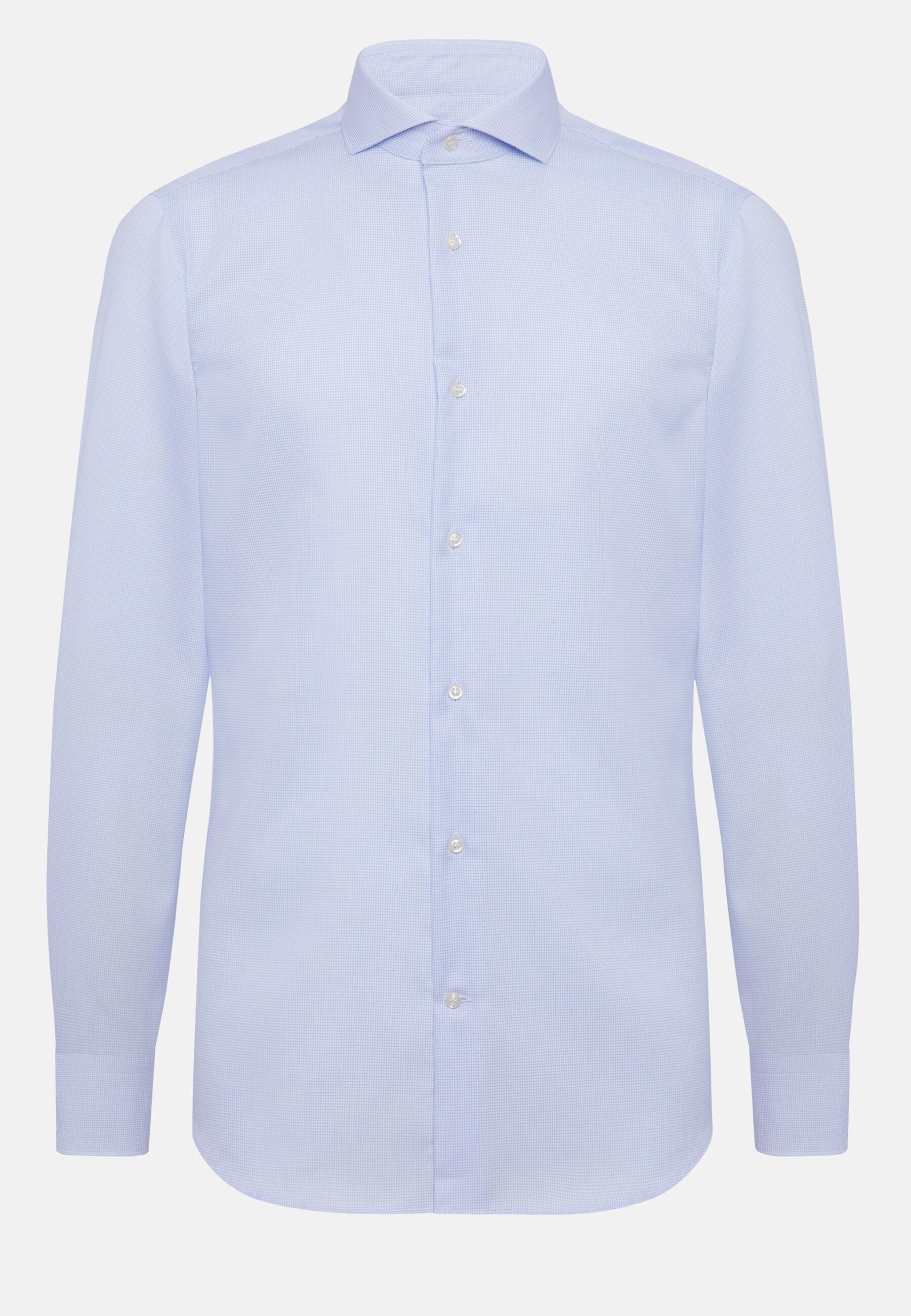 Regular Fit Checked Cotton Shirt Blue, Light Blue, large image number 6
