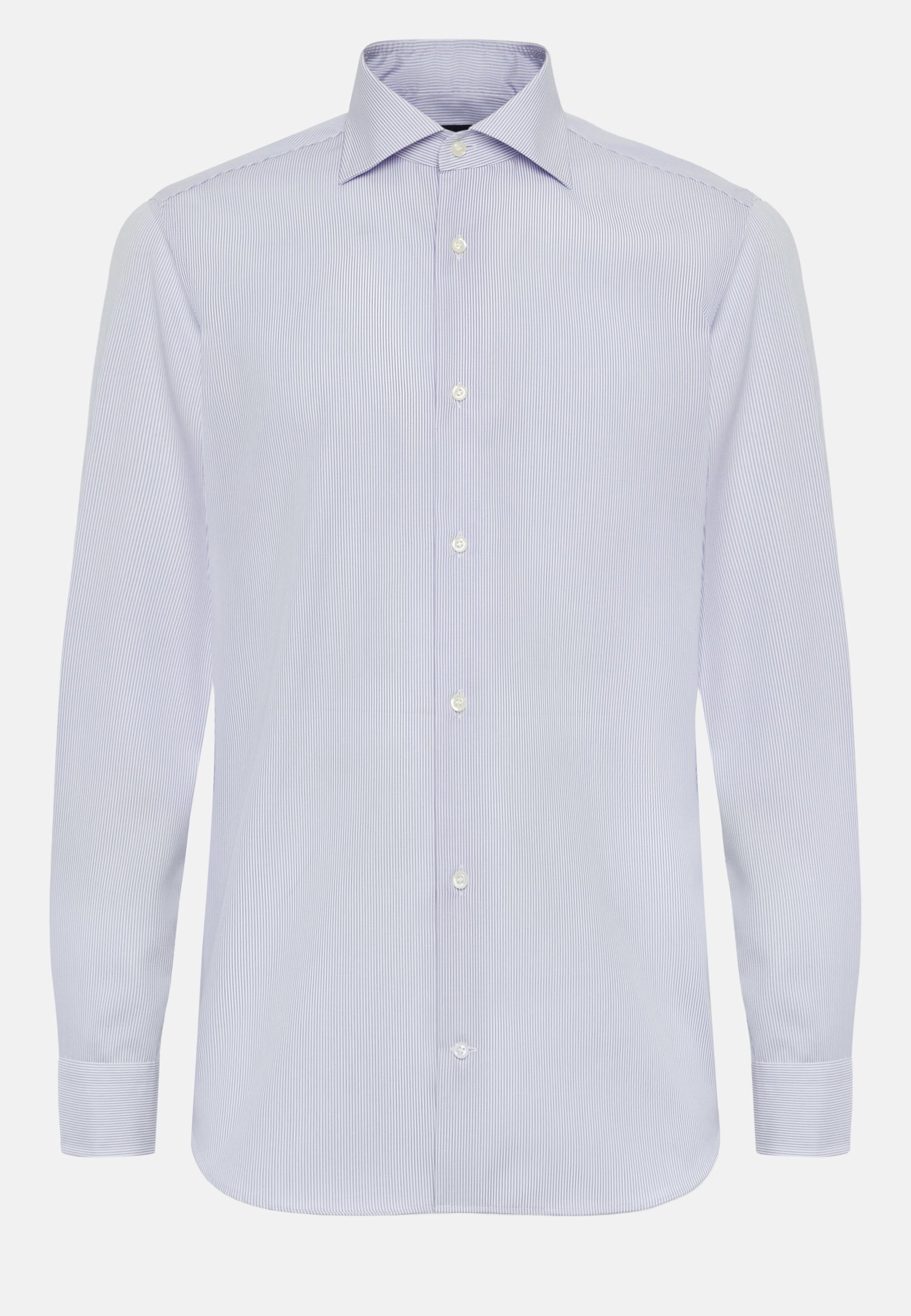 Slim Fit Cotton Shirt Blue, Light Blue, large image number 8