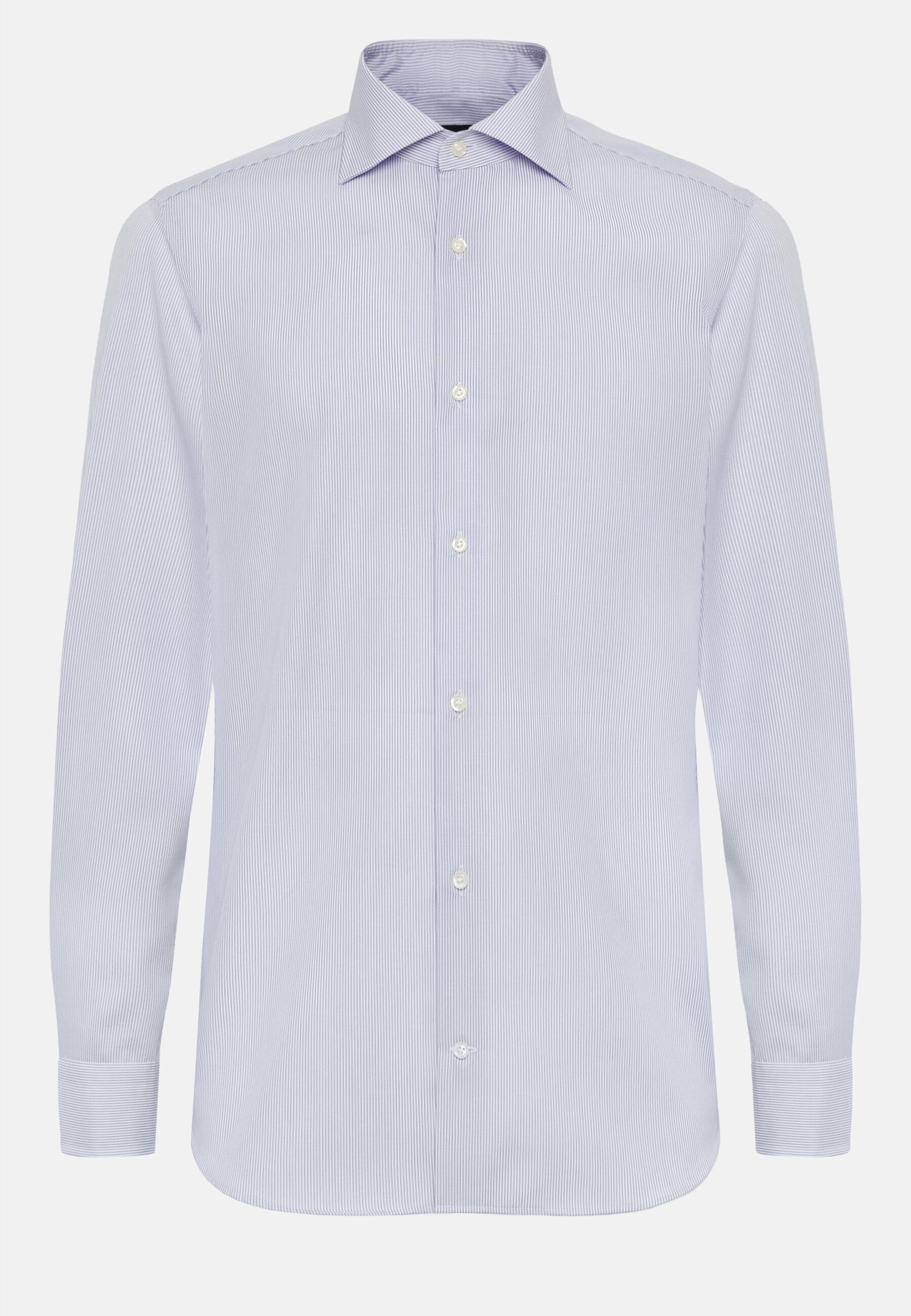 Shirt in Slim Fit Cotton, Light Blue, Light Blue, large image number 10
