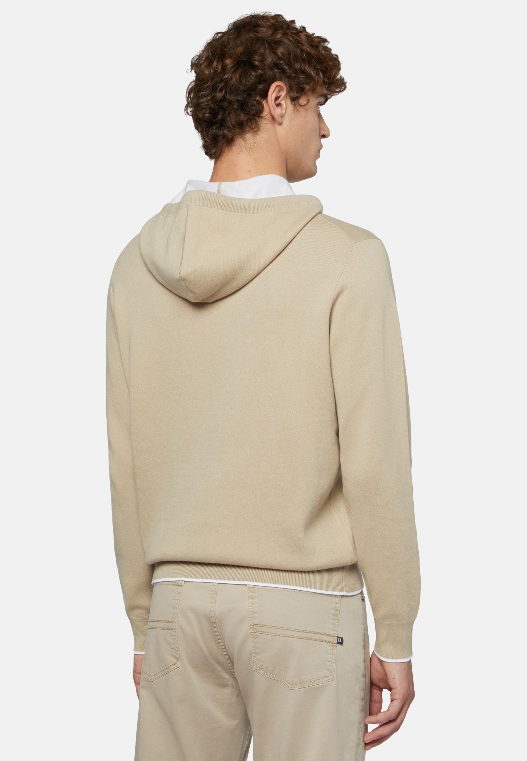 Hoodie In Cotton Beige, , large image number 2