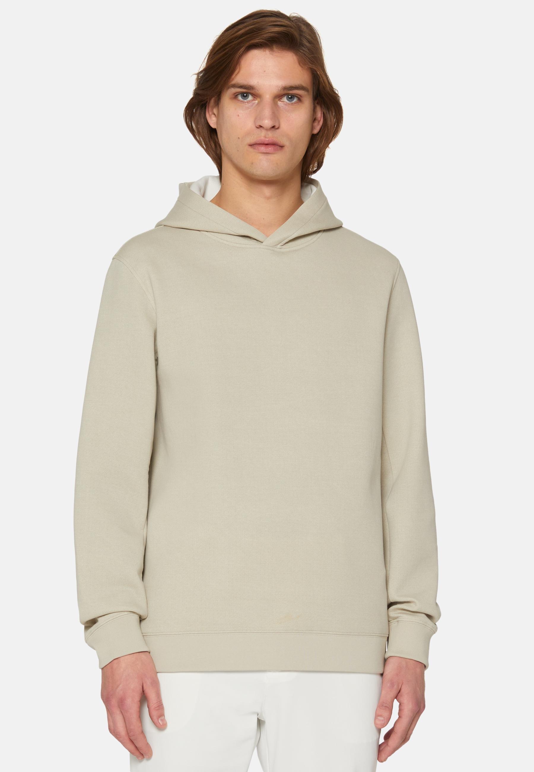 Lightweight Scuba Hoodie Beige, Sand, large image number 0