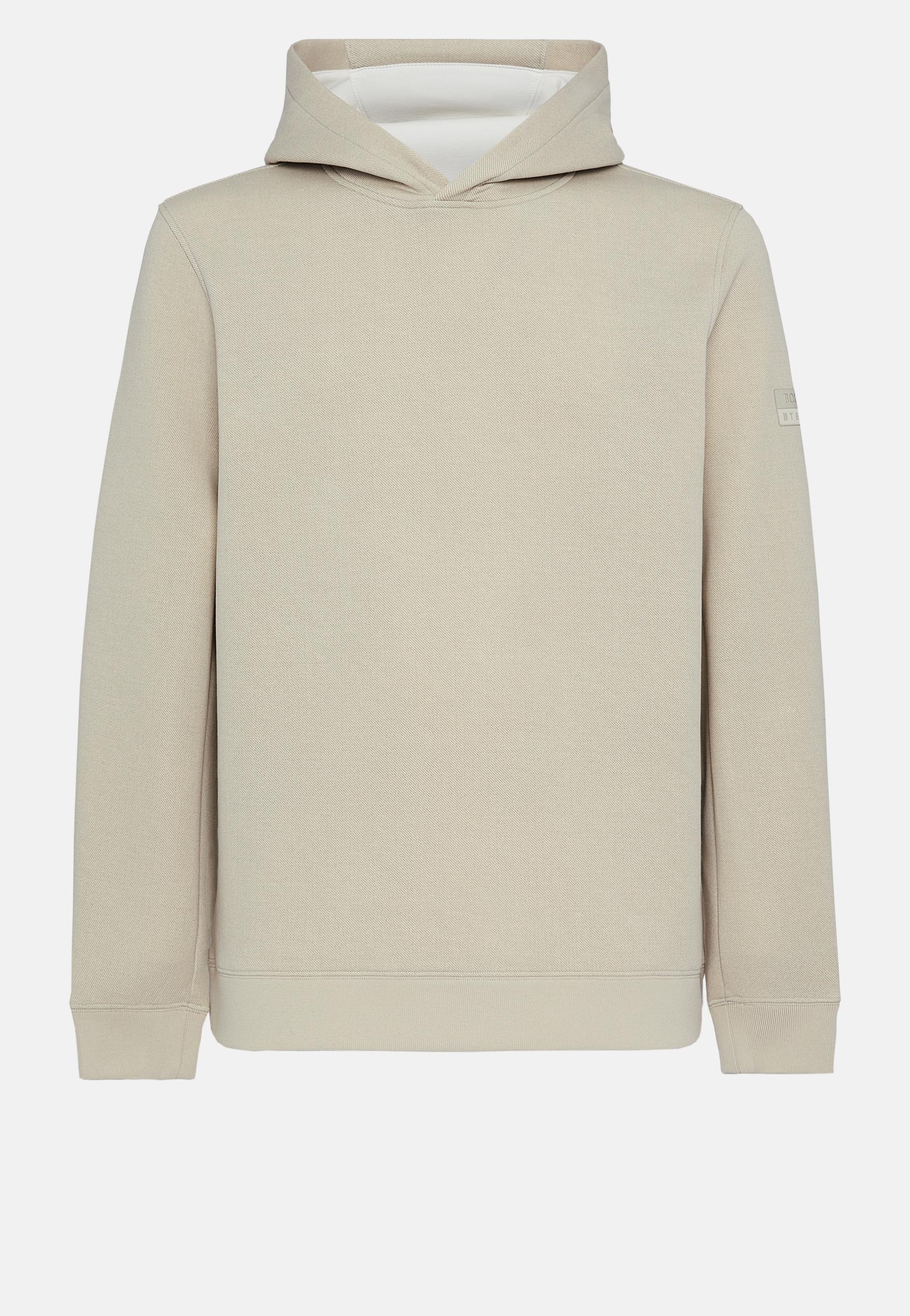 Lightweight Scuba Hoodie Beige, Sand, large image number 3