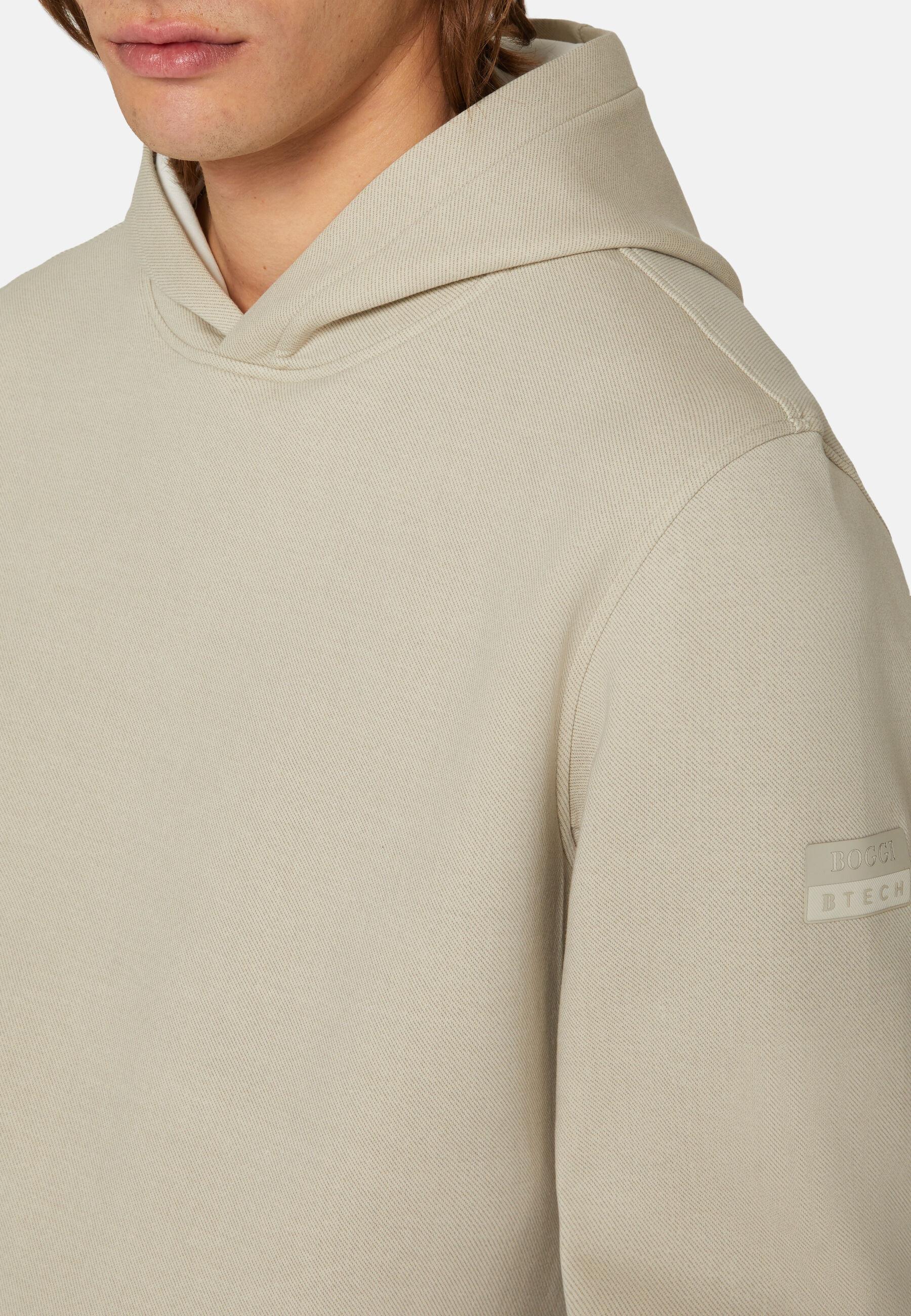 Lightweight Scuba Hoodie Beige, Sand, large image number 4