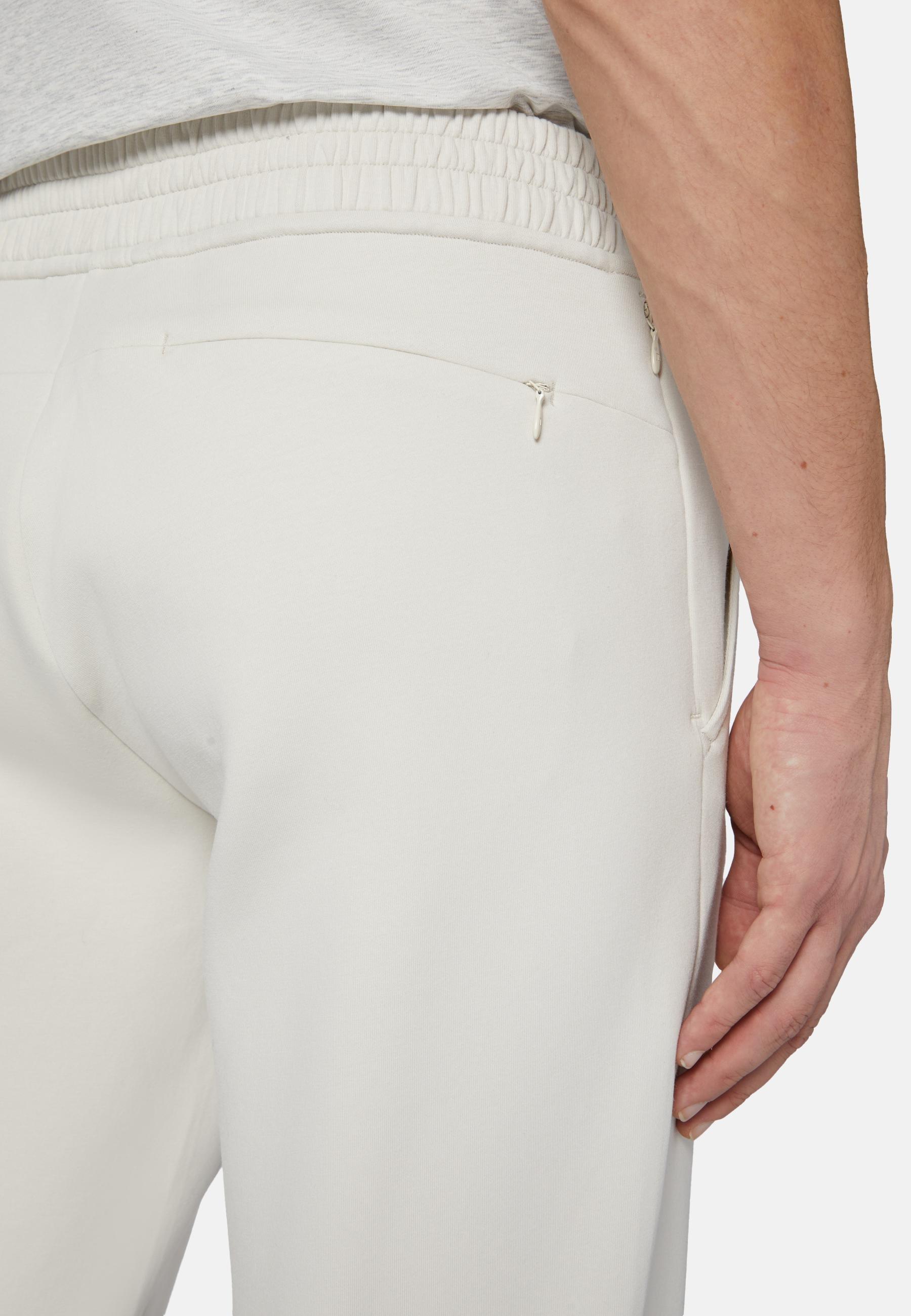 Boggi Milano - White Lightweight Scuba Trousers
