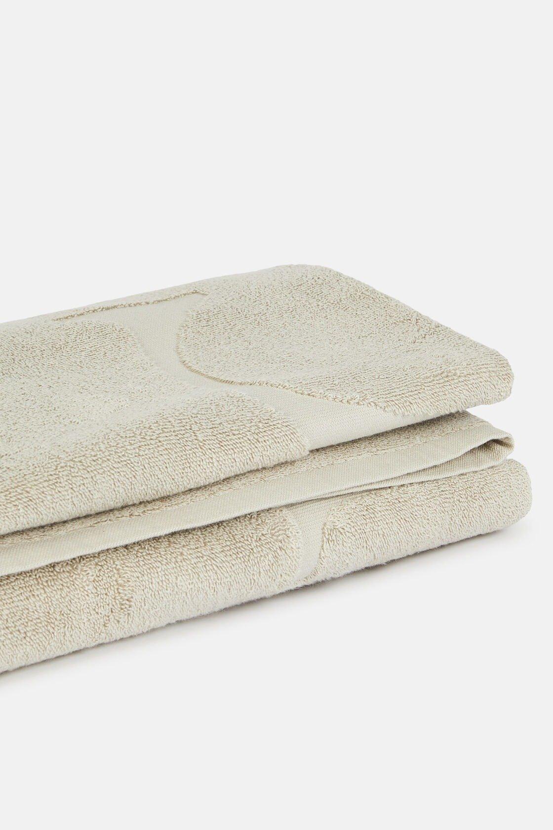 Large Logo Cotton Beach Towel Beige, Sand, large image number 1