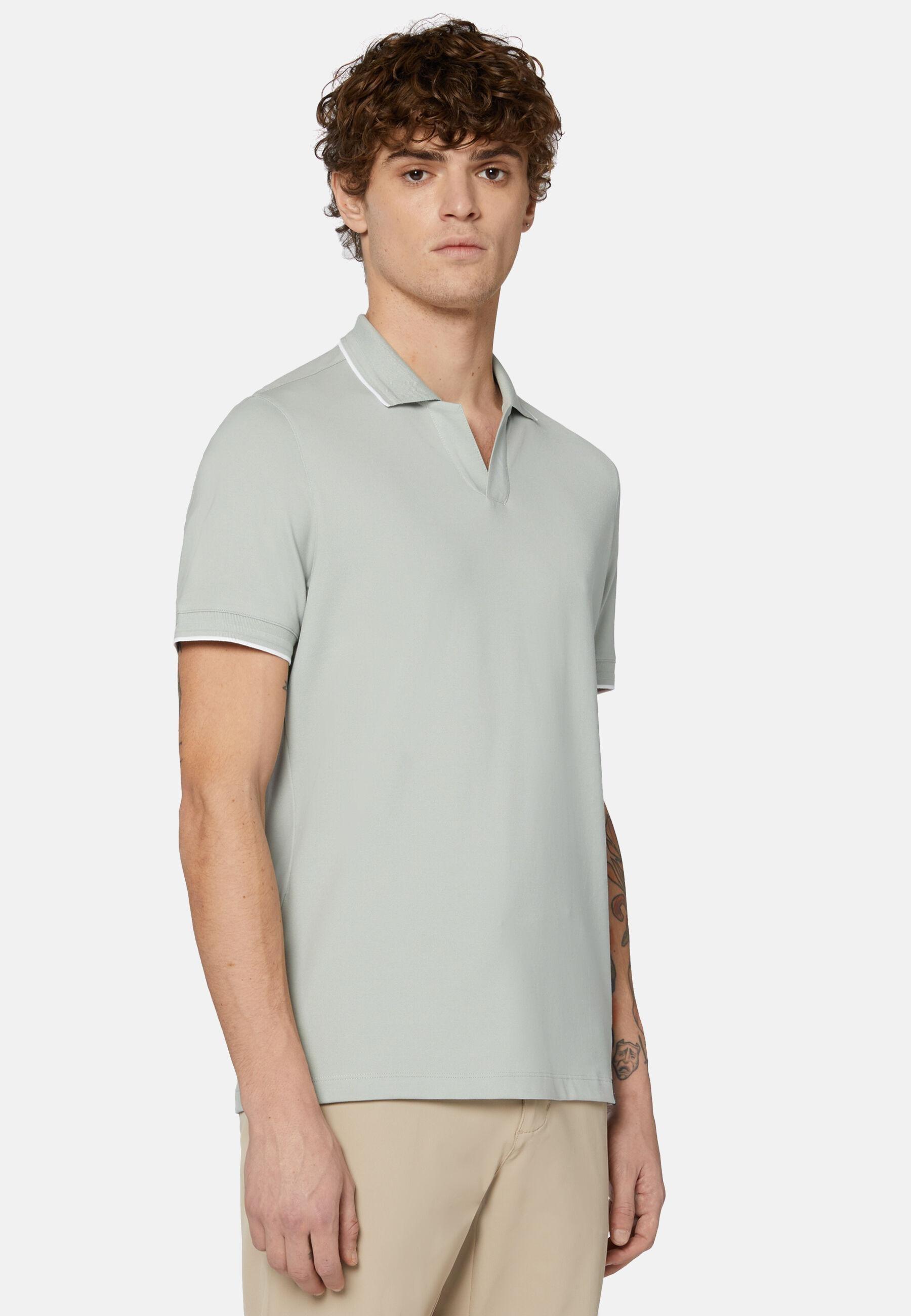 High-Performance Pique Polo Shirt Green, Green, large image number 0