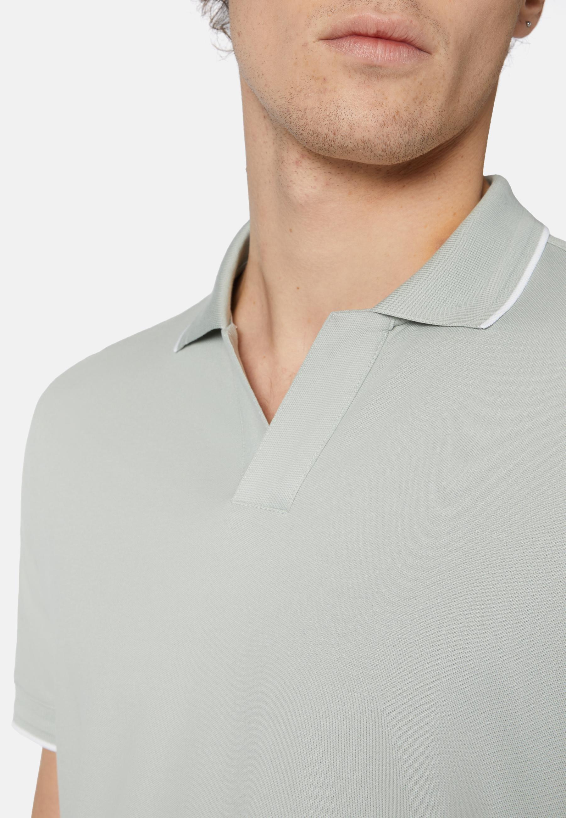 High-Performance Pique Polo Shirt Green, Green, large image number 1