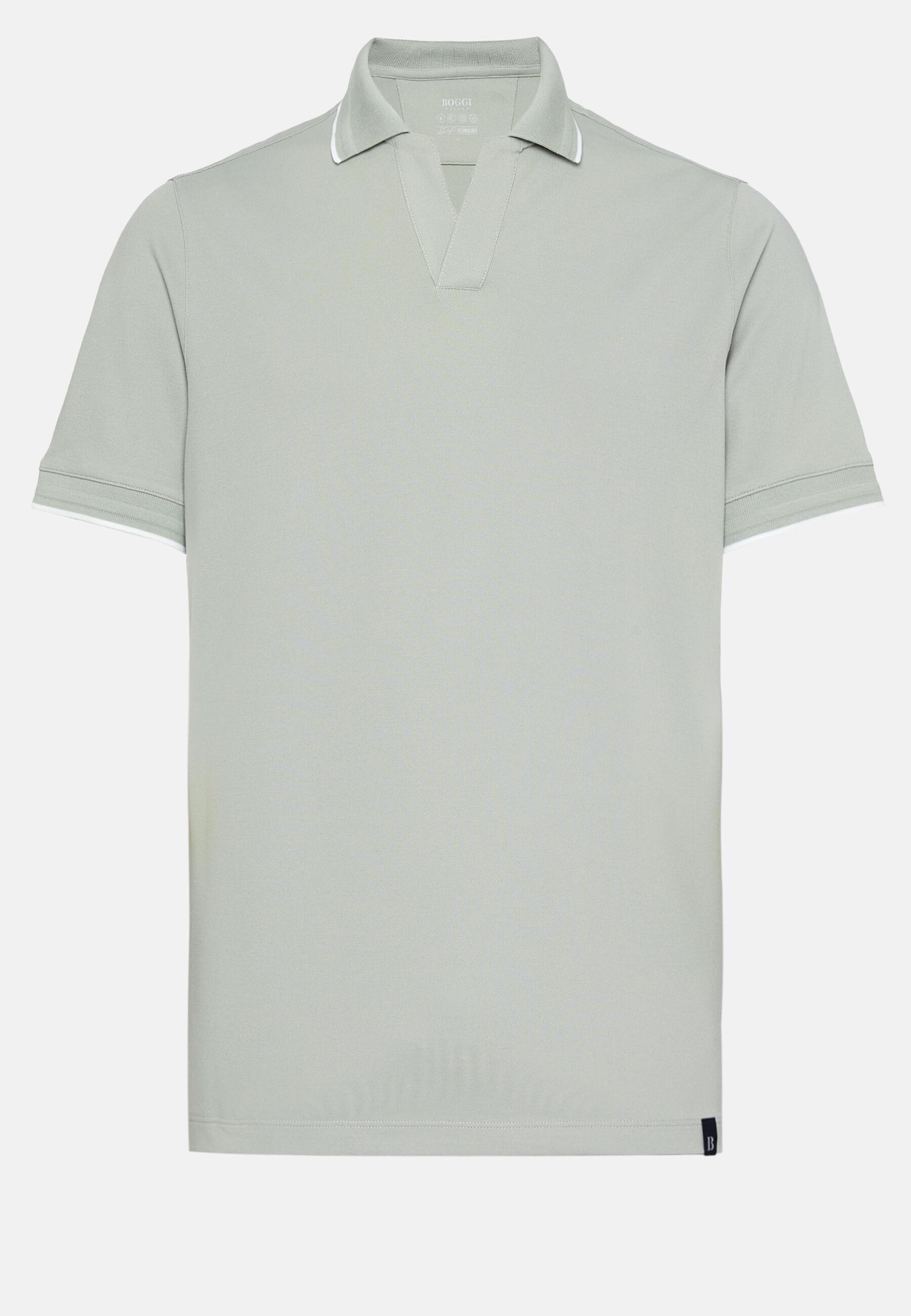 High-Performance Pique Polo Shirt Green, Green, large image number 5