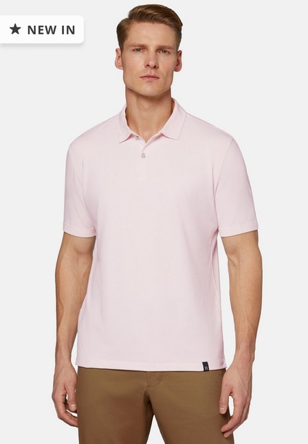 Boggi Milano - Pink High-Performance Pique Polo Shirt