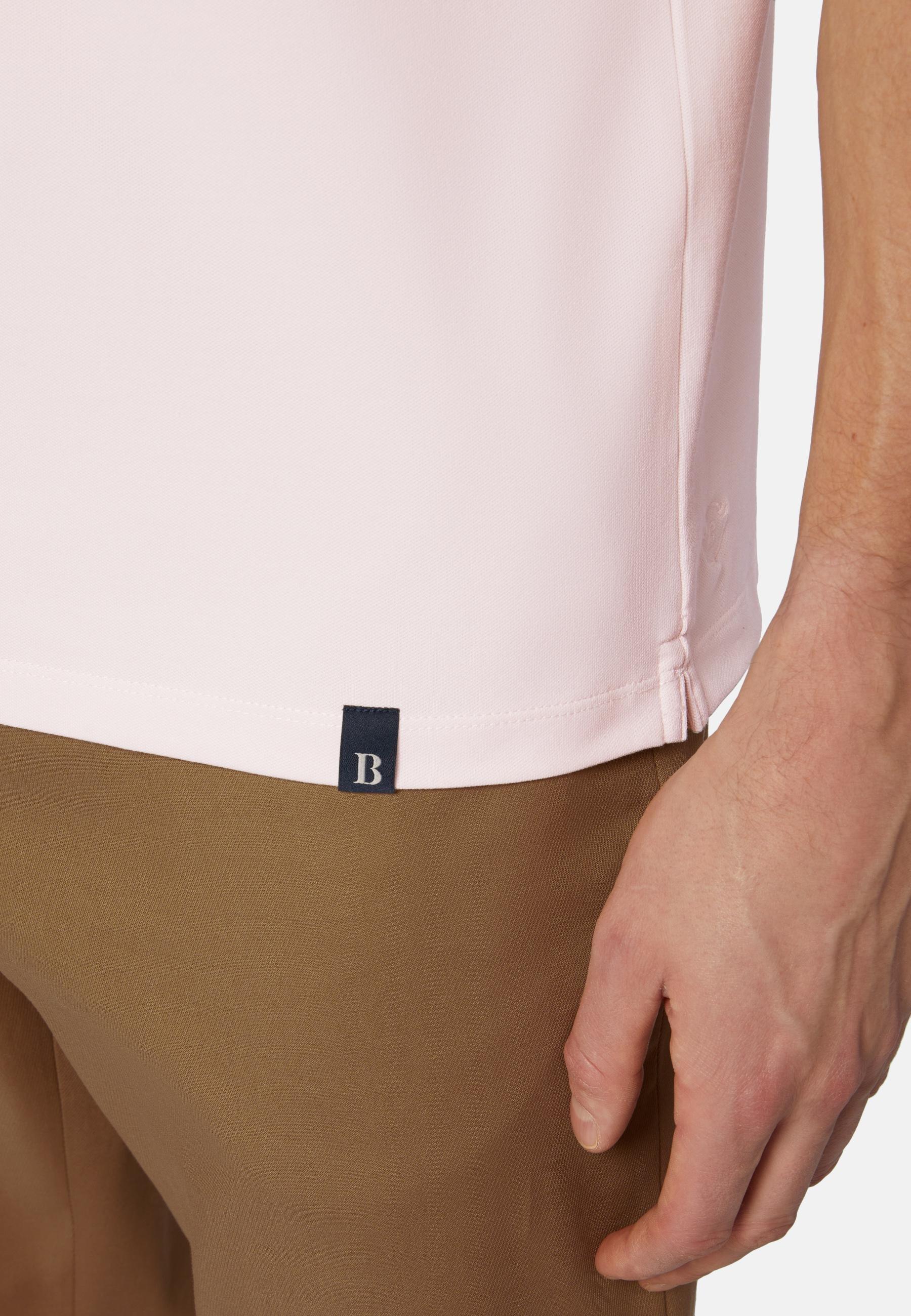 High-Performance Pique Polo Shirt Pink, Pink, large image number 1