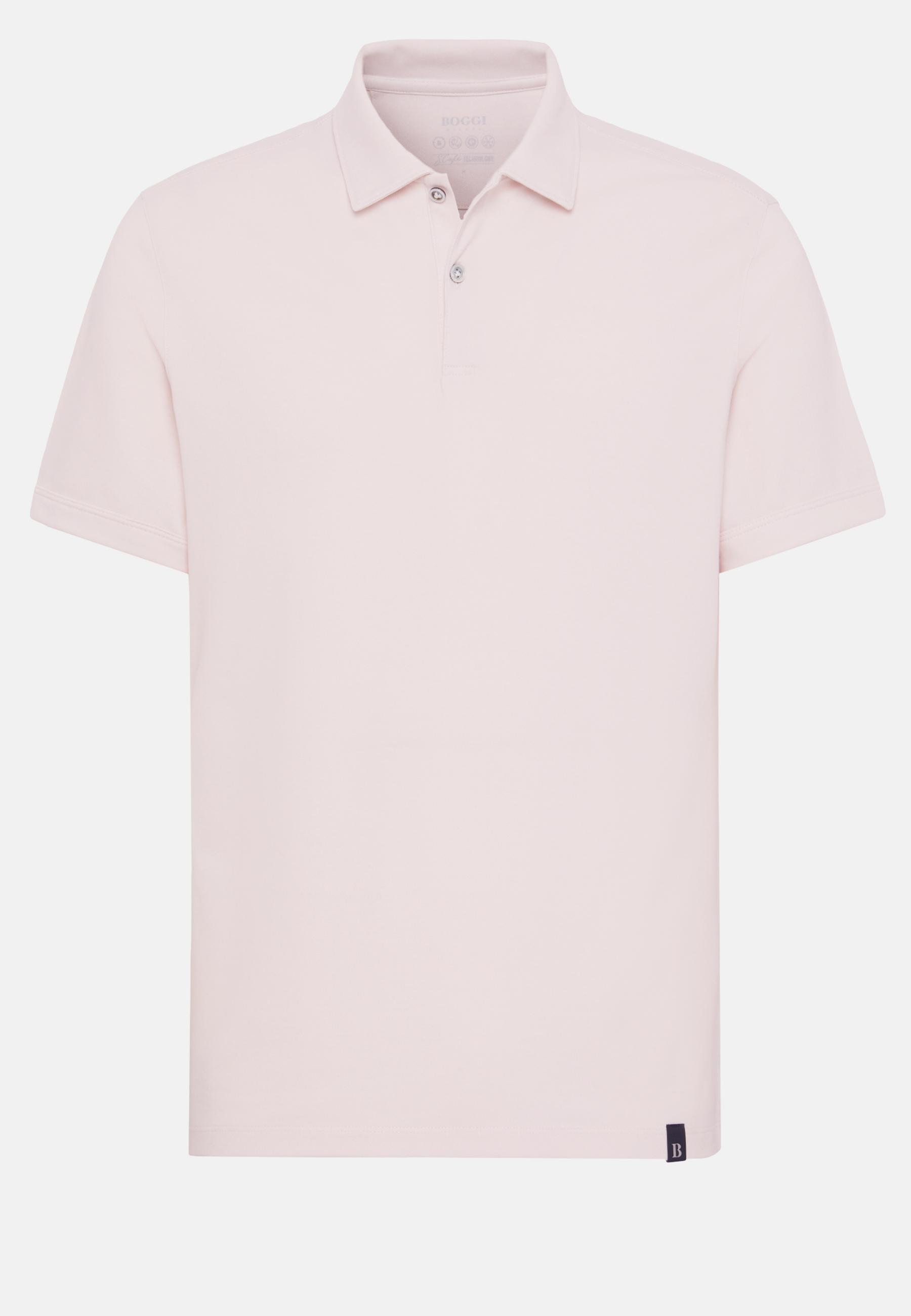 High-Performance Pique Polo Shirt Pink, Pink, large image number 2