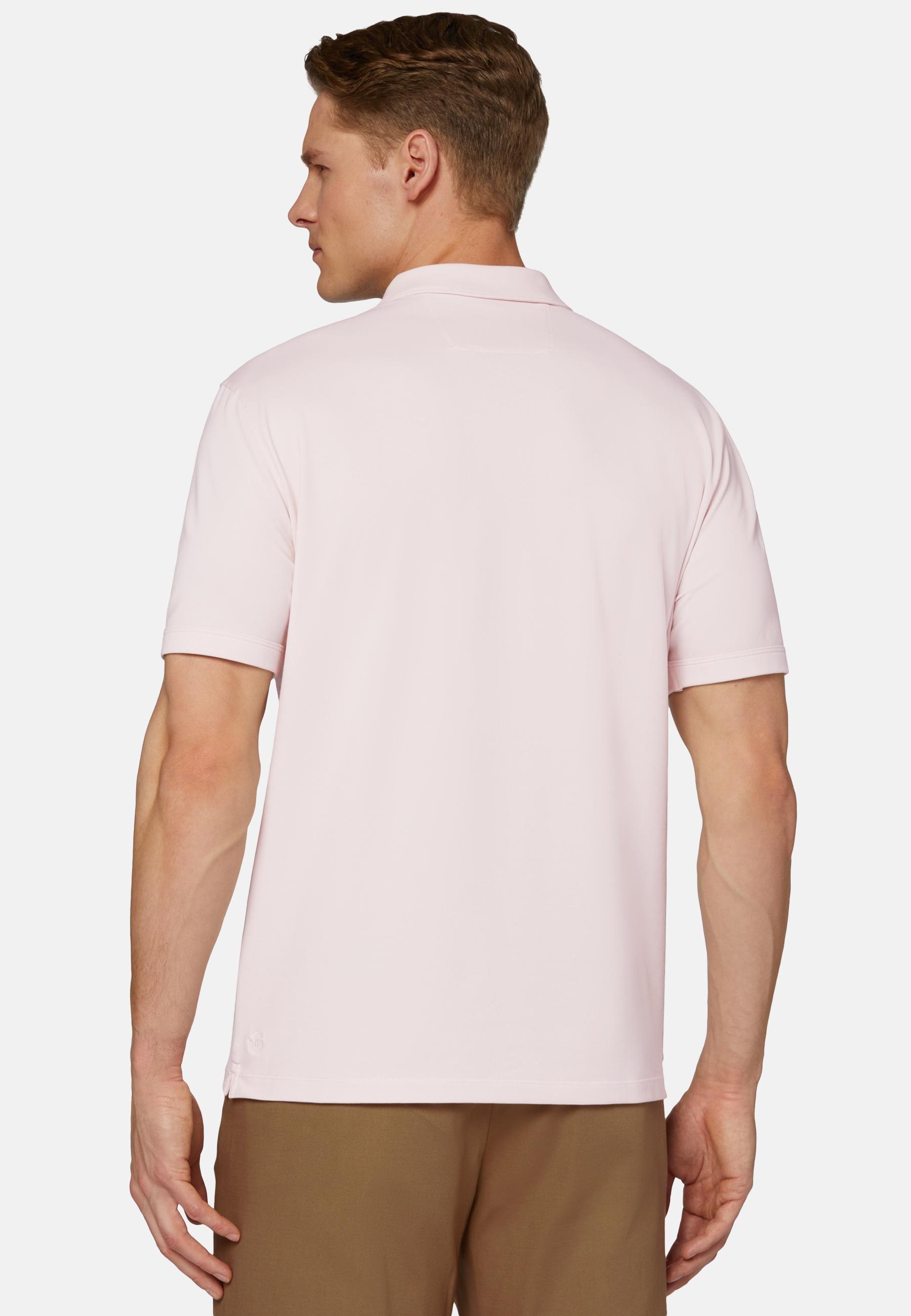 High-Performance Pique Polo Shirt Pink, Pink, large image number 3