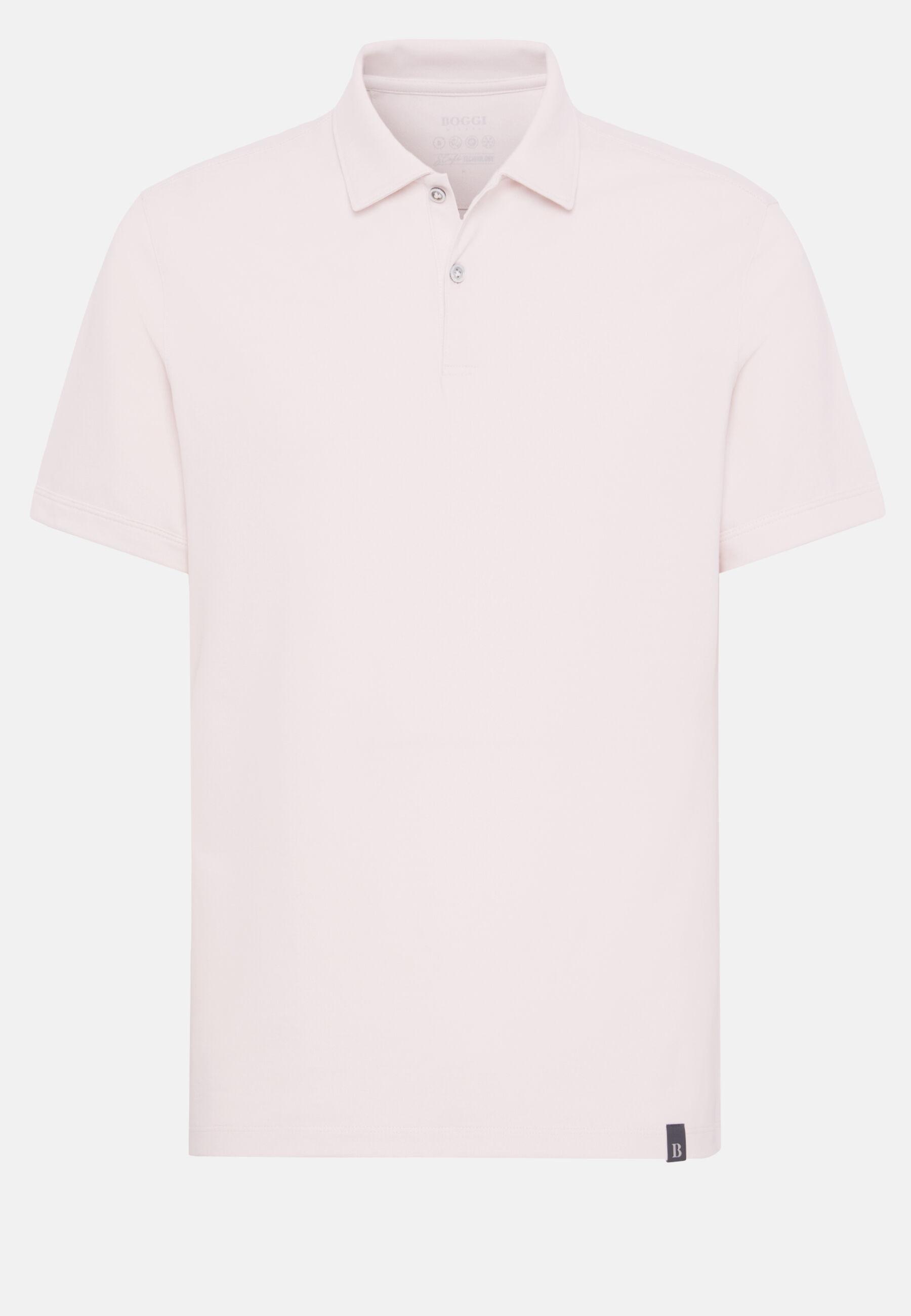Polo Shirt in High-Performance Piqu&eacute;, Pink, Pink, large image number 7