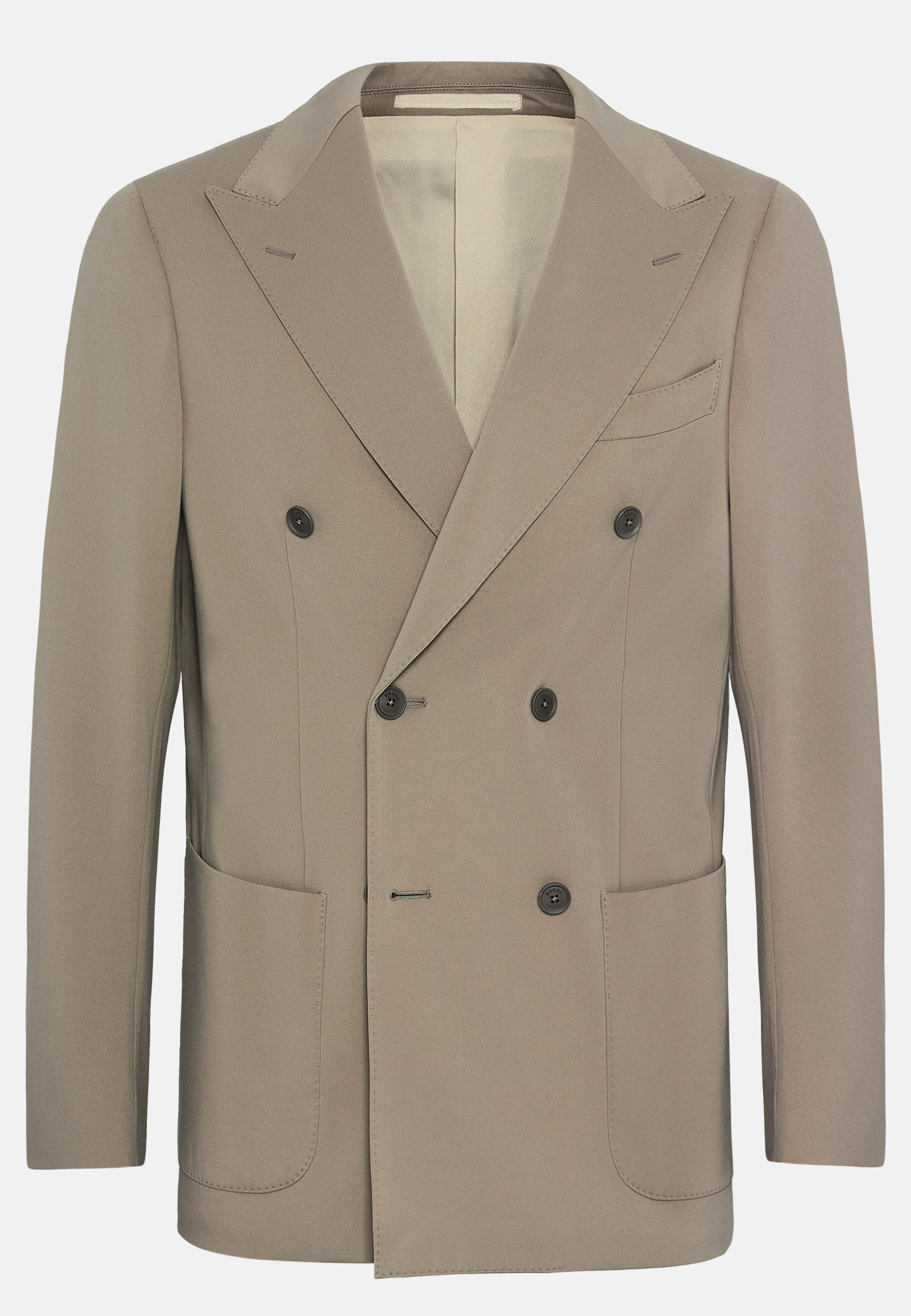 B-Tech Double-Breasted Jacket Beige, Mud, large image number 3
