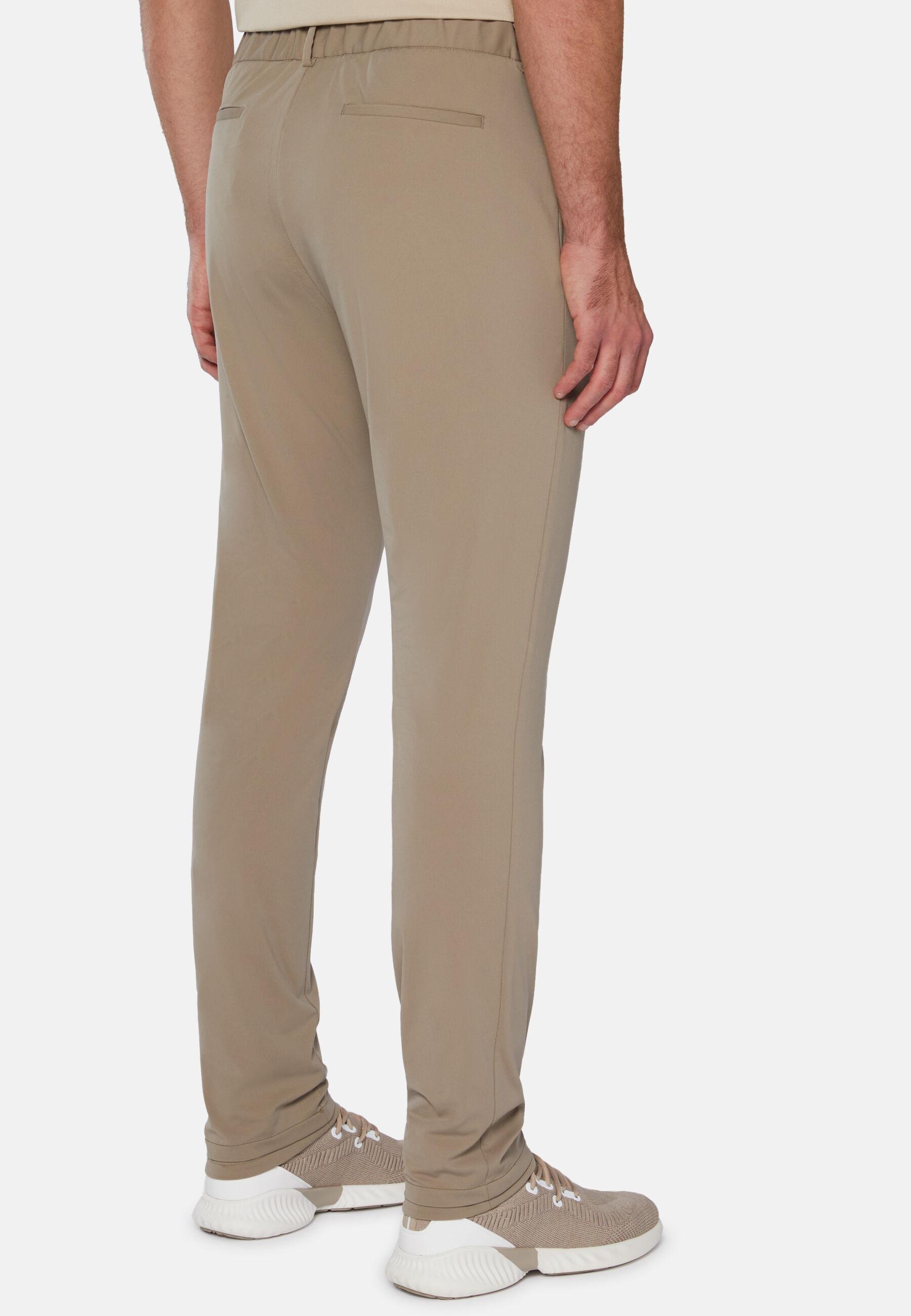 B-Tech Stretch Nylon Trousers Beige, Mud, large image number 2