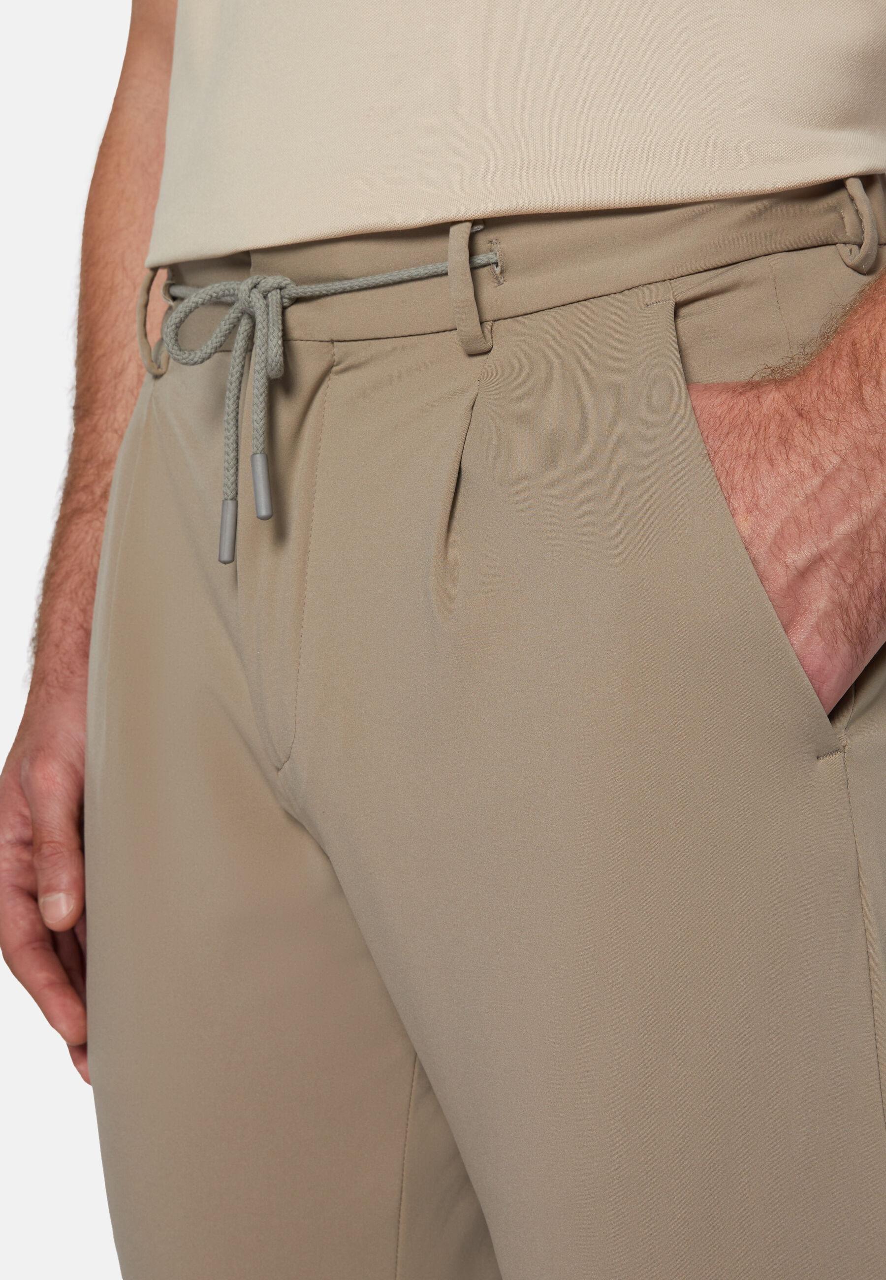 Trousers in Stretch Nylon B-Tech, Mud, Mud, large image number 4