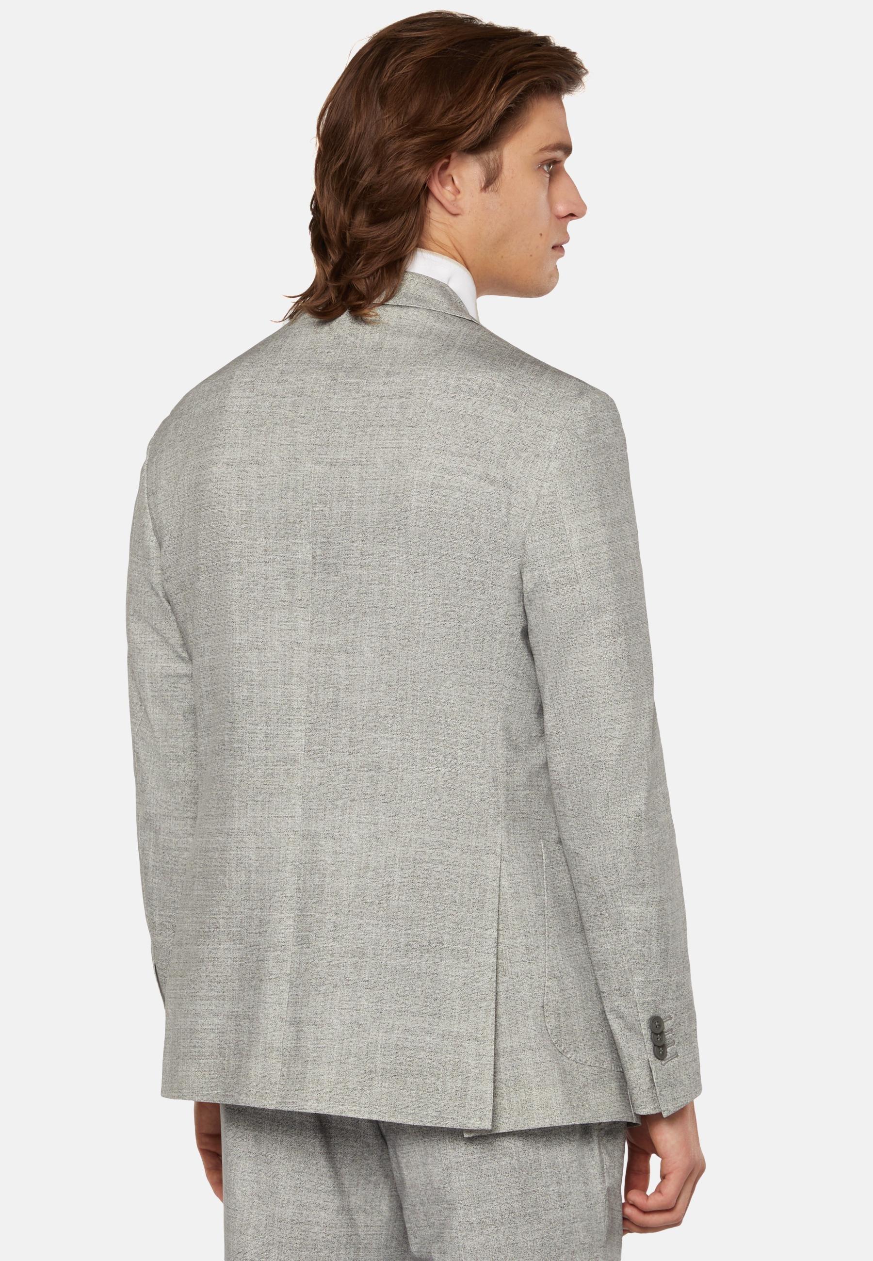 Boggi Milano - Grey Micro Patterned Nylon Jacket