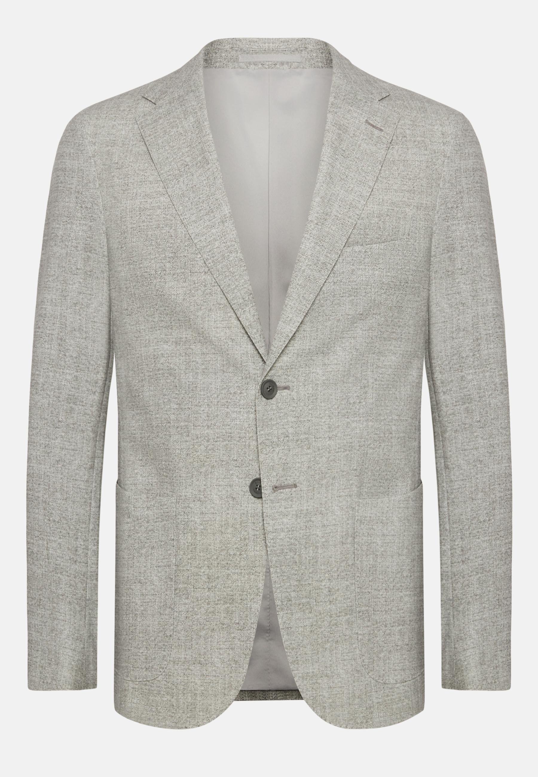 Boggi Milano - Grey Micro Patterned Nylon Jacket