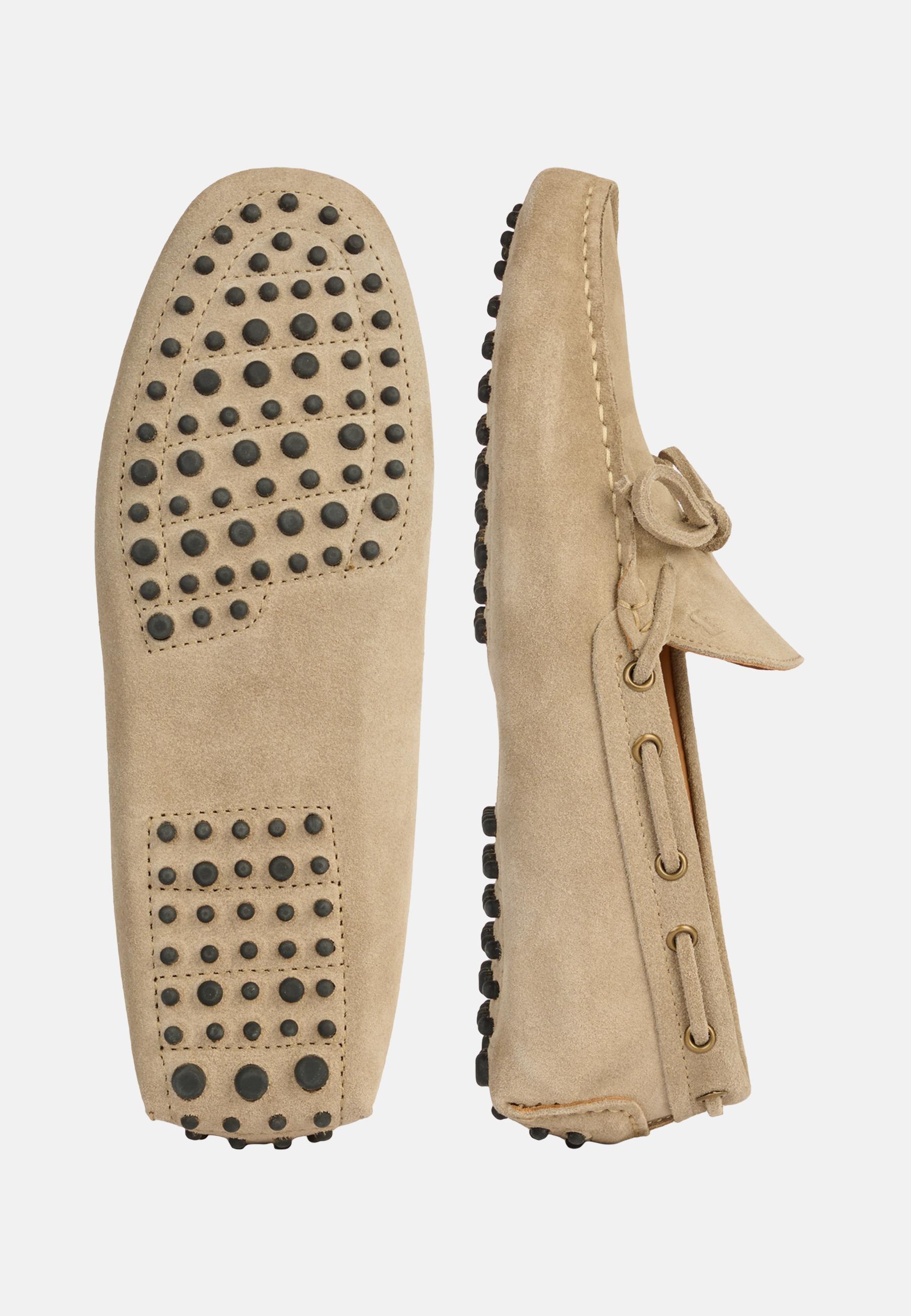 Beige Suede Loafers, , large image number 2