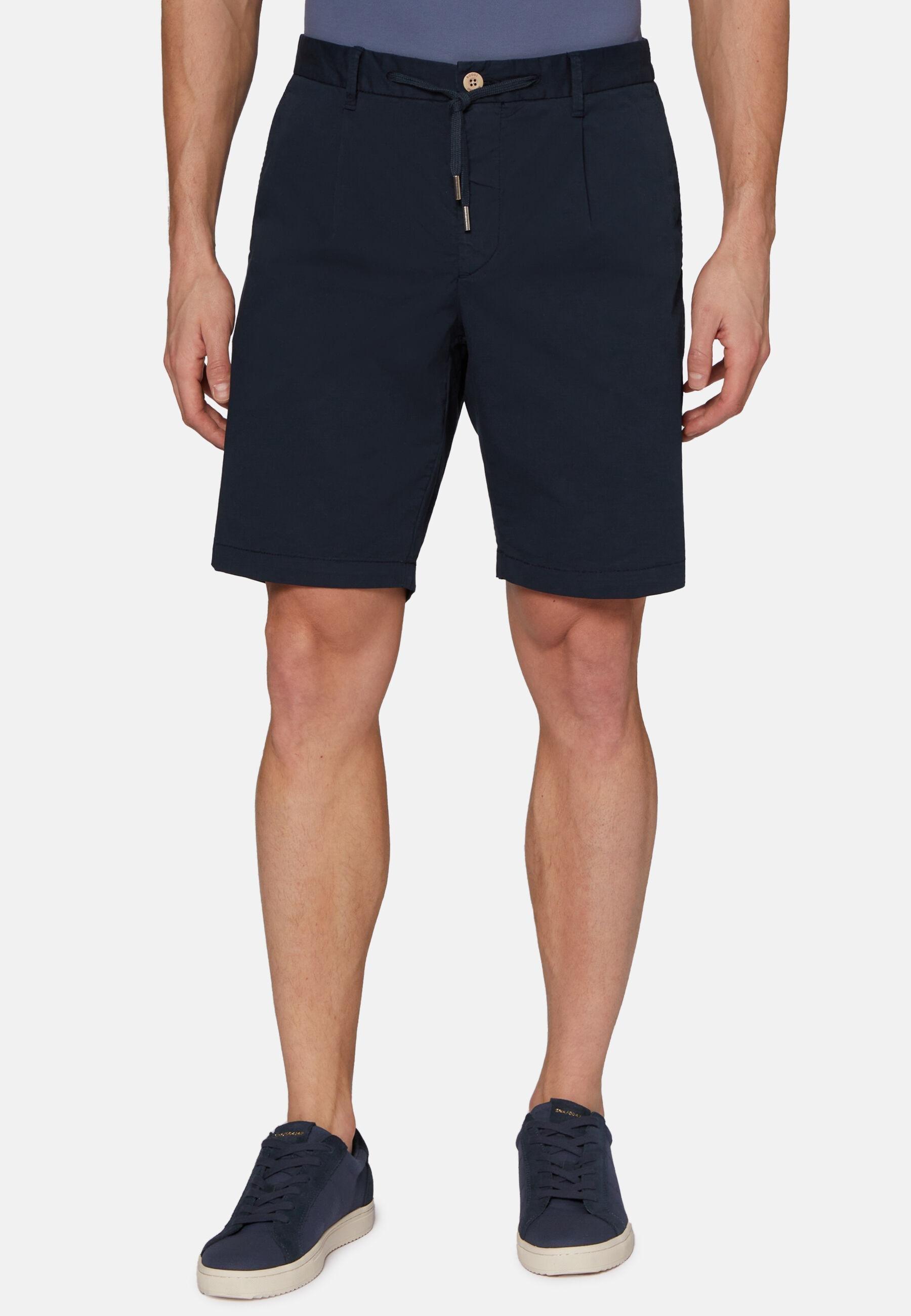Tie Waist Shorts Navy, Navy blue, medium