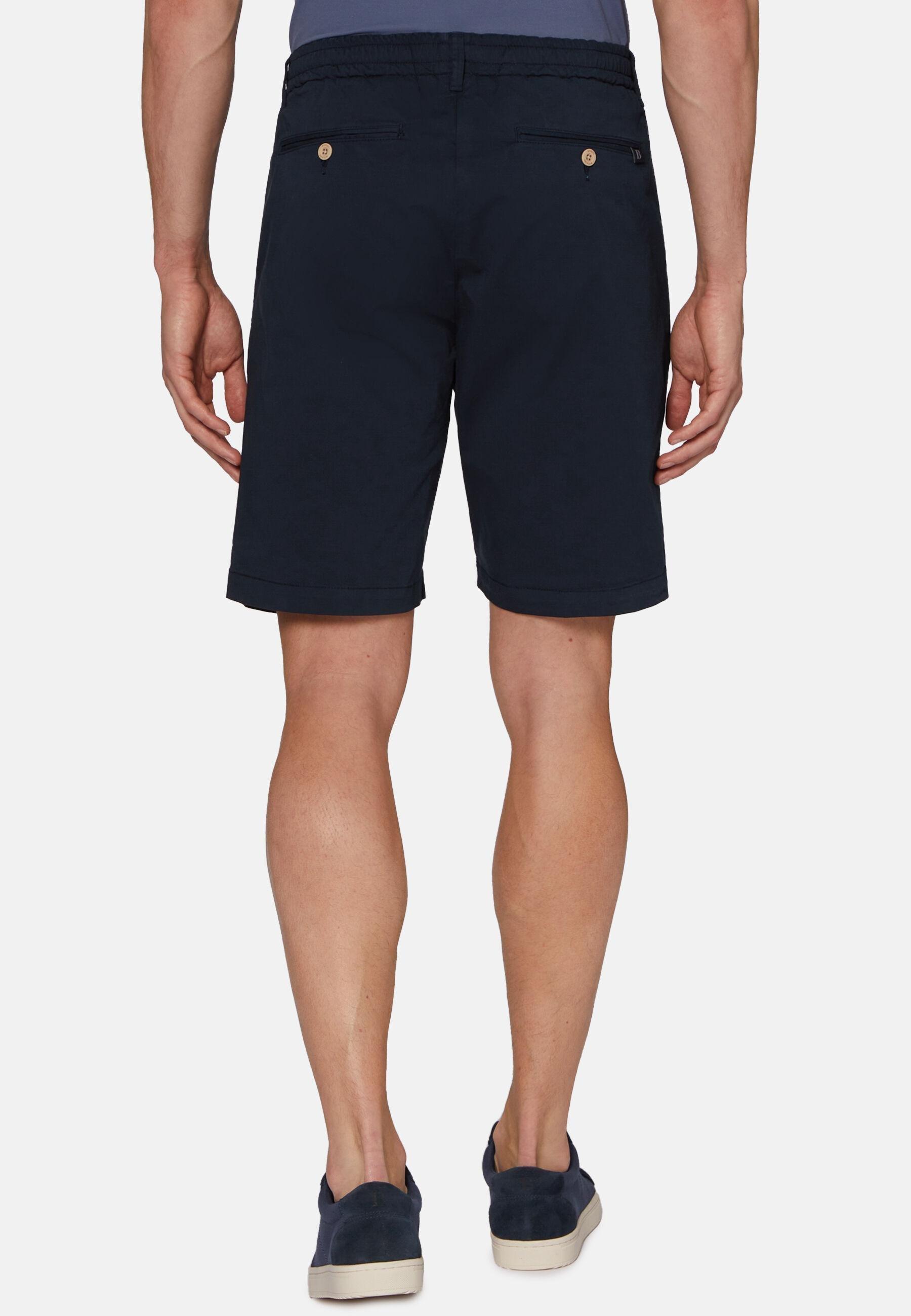 Tie Waist Shorts Navy, Navy blue, large image number 5