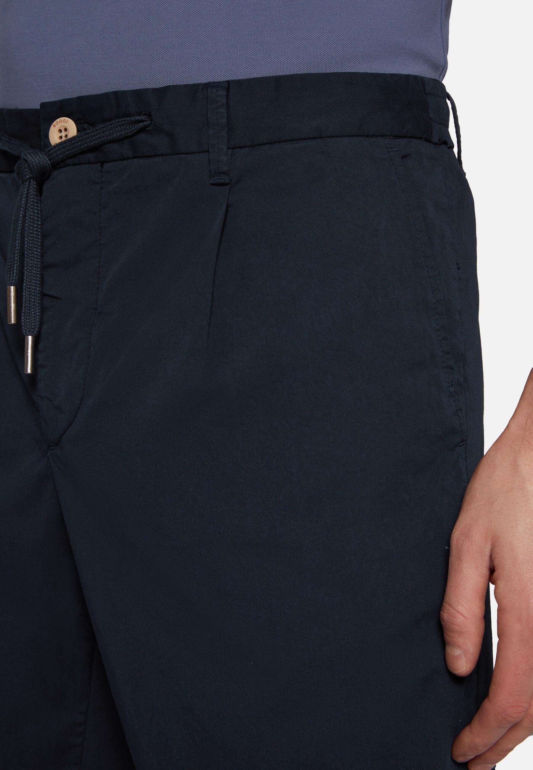 Tie Waist Shorts Navy, Navy blue, large image number 6