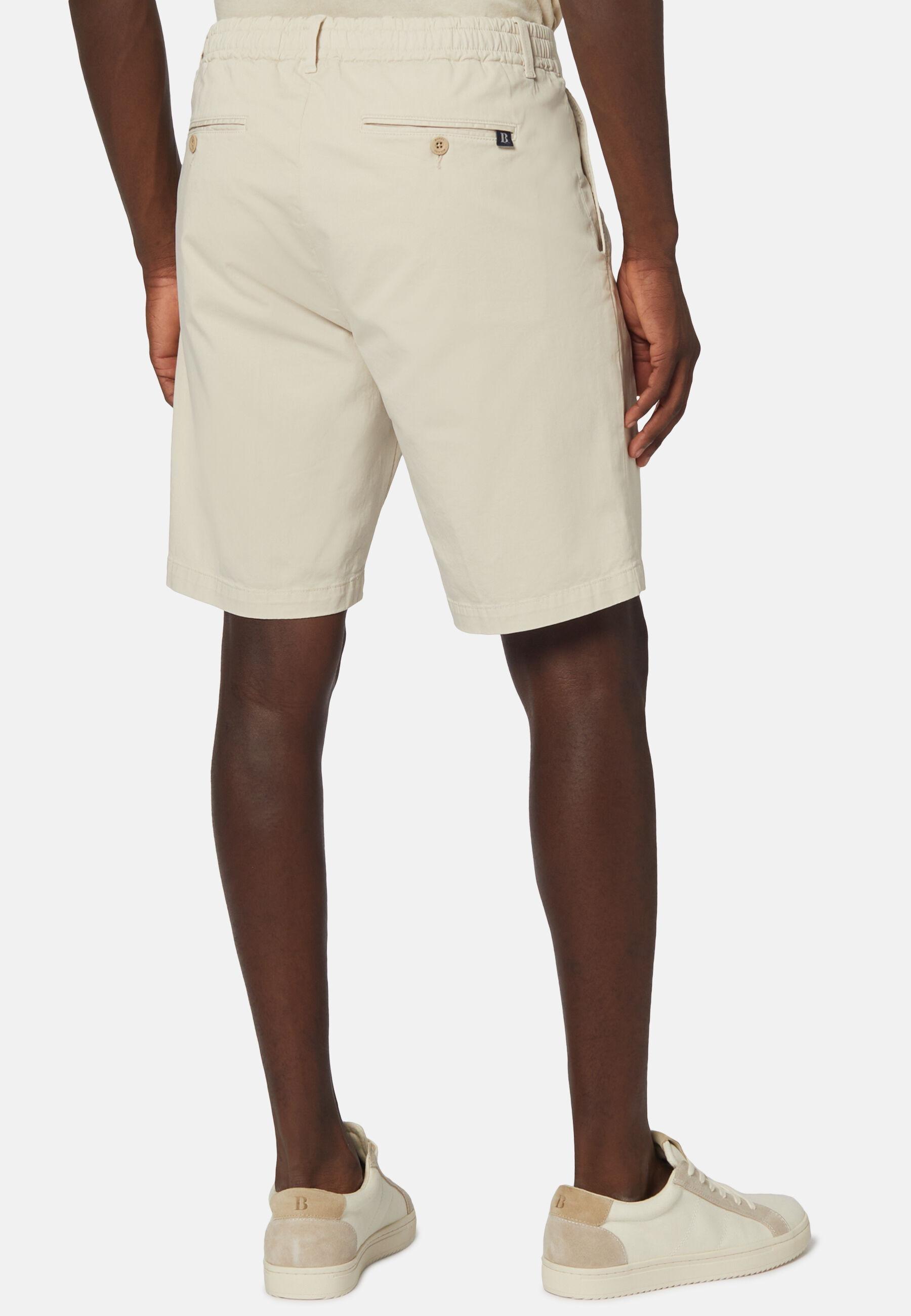 Stretch Cotton Summer Bermuda Shorts Beige, 3901_SAND, large image number 5