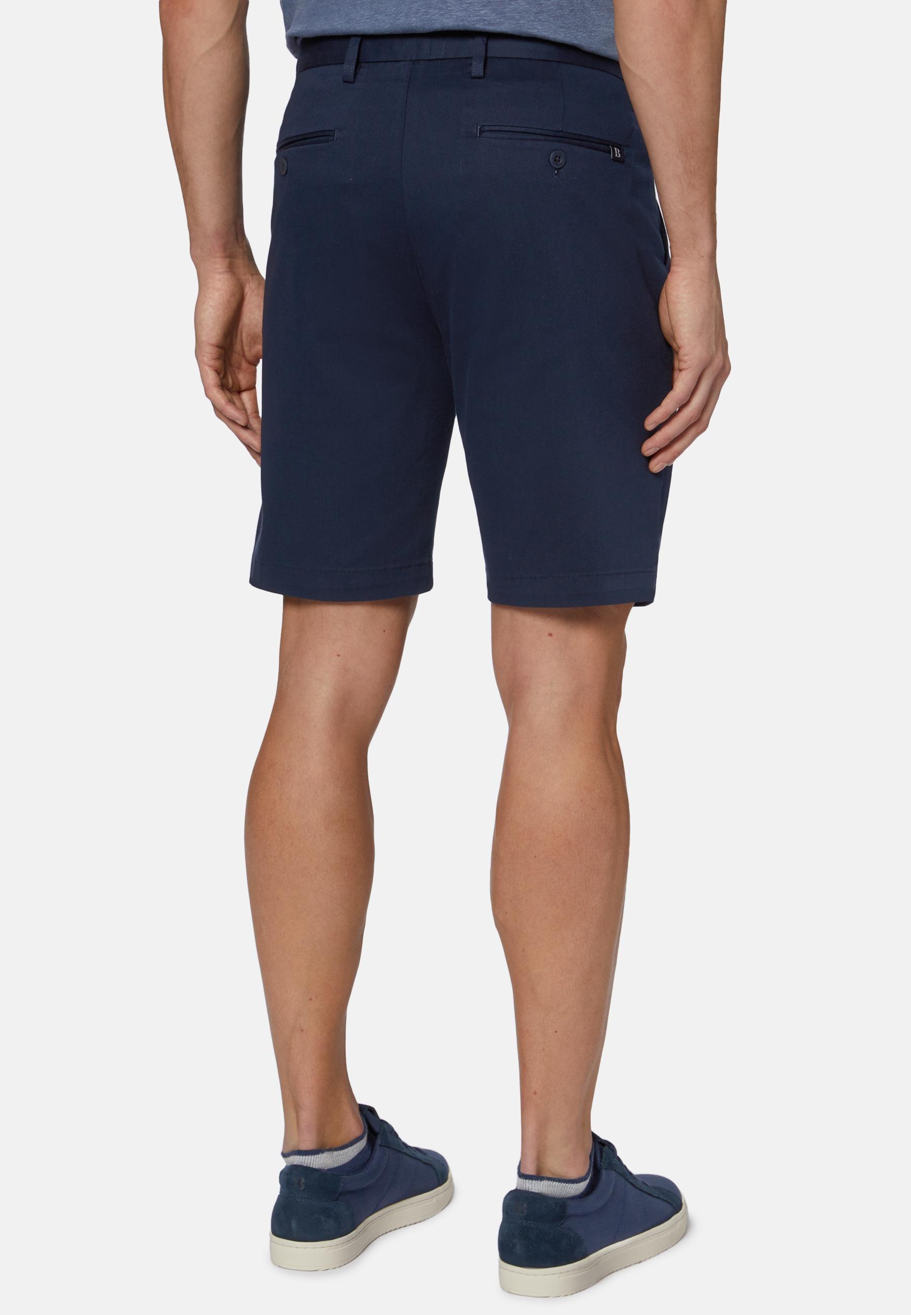 Stretch Bermuda Shorts Navy, , large image number 2