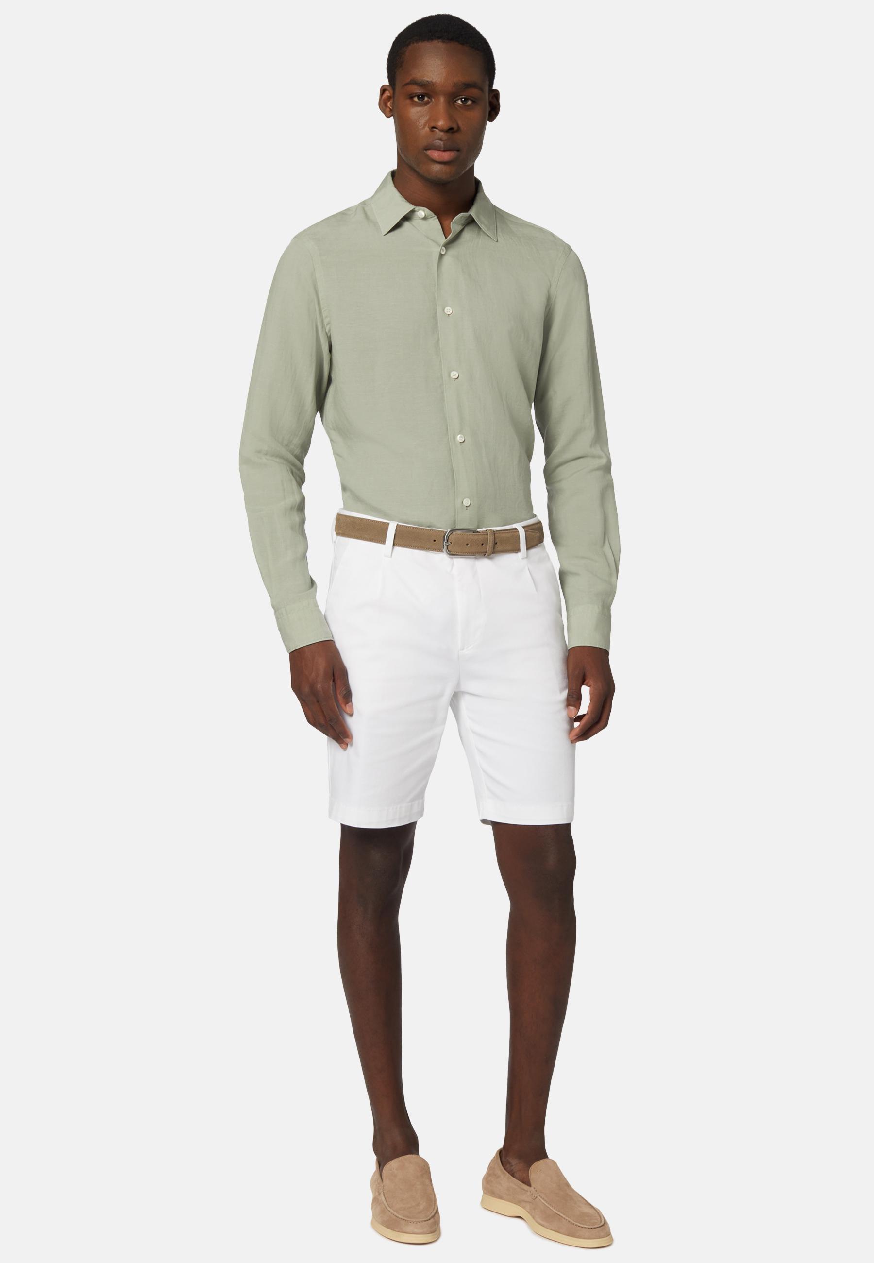 Stretch Bermuda Shorts White, , large image number 1
