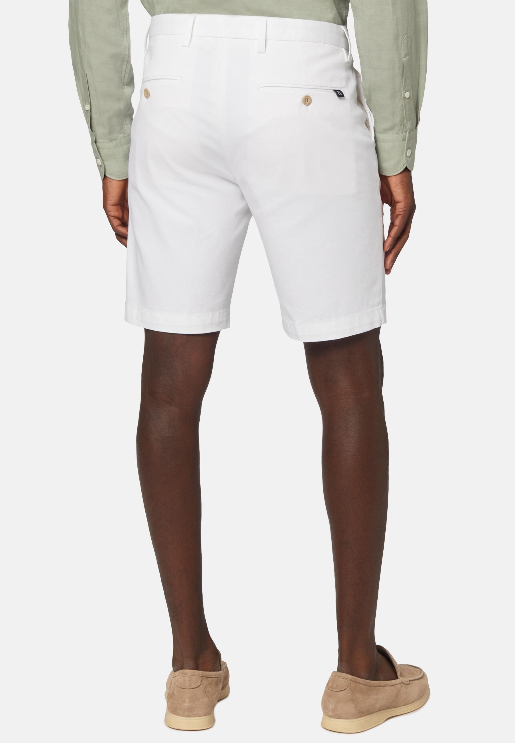 Stretch Bermuda Shorts White, White, medium