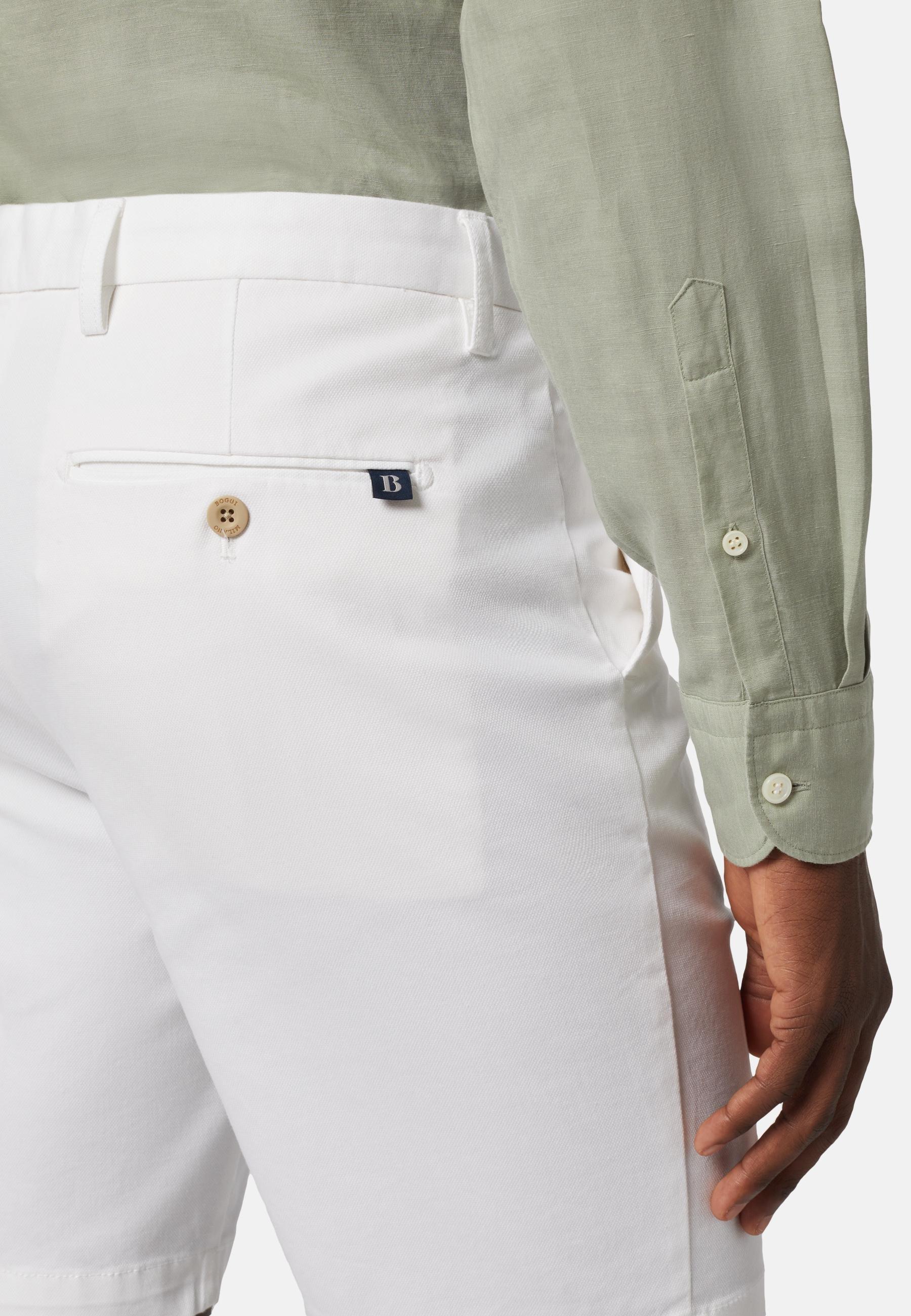 Stretch Bermuda Shorts White, , large image number 3