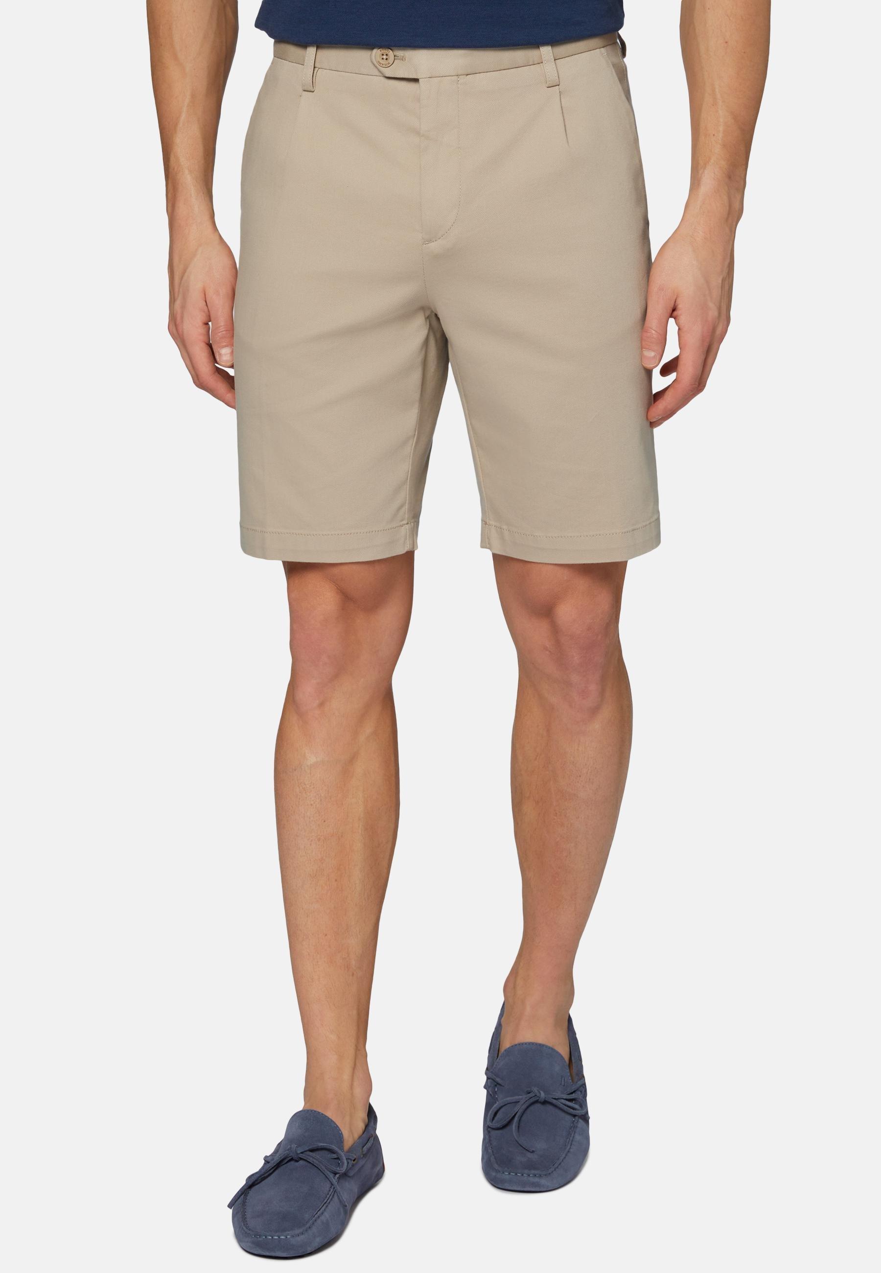 Stretch Bermuda Shorts Beige, , large image number 0