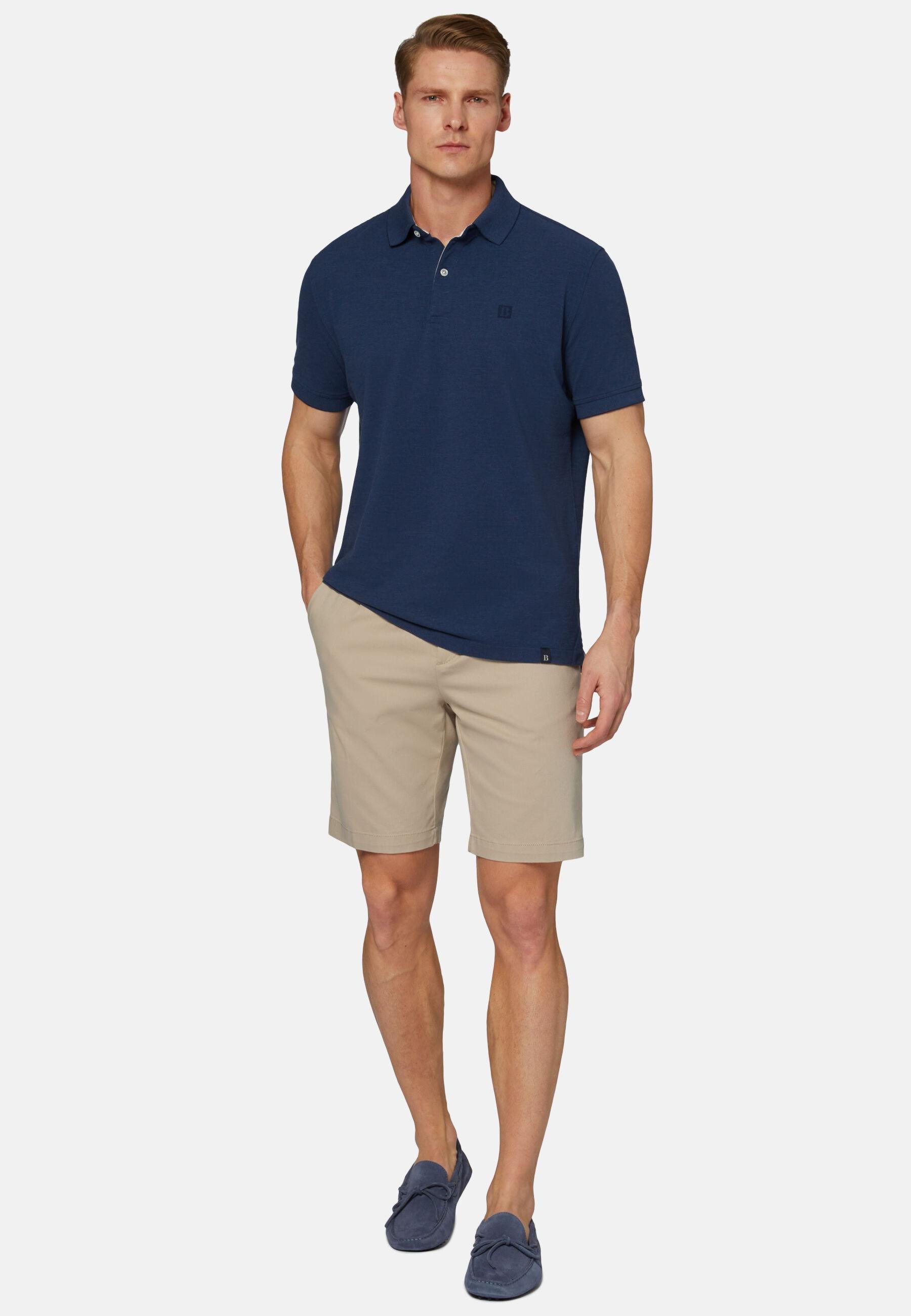 Stretch Bermuda Shorts Beige, Beige, medium