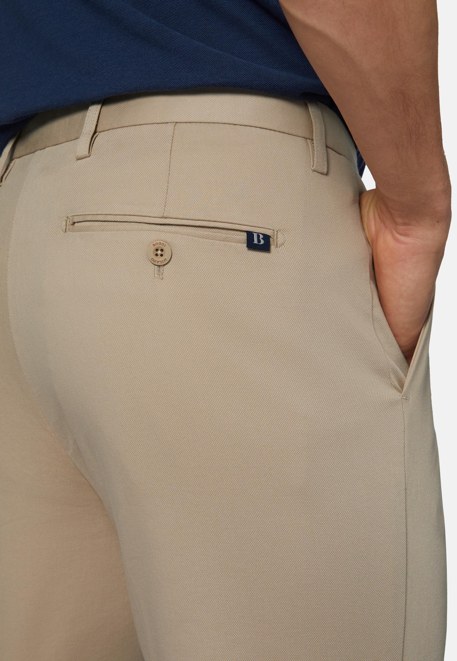 Stretch Bermuda Shorts Beige, , large image number 3