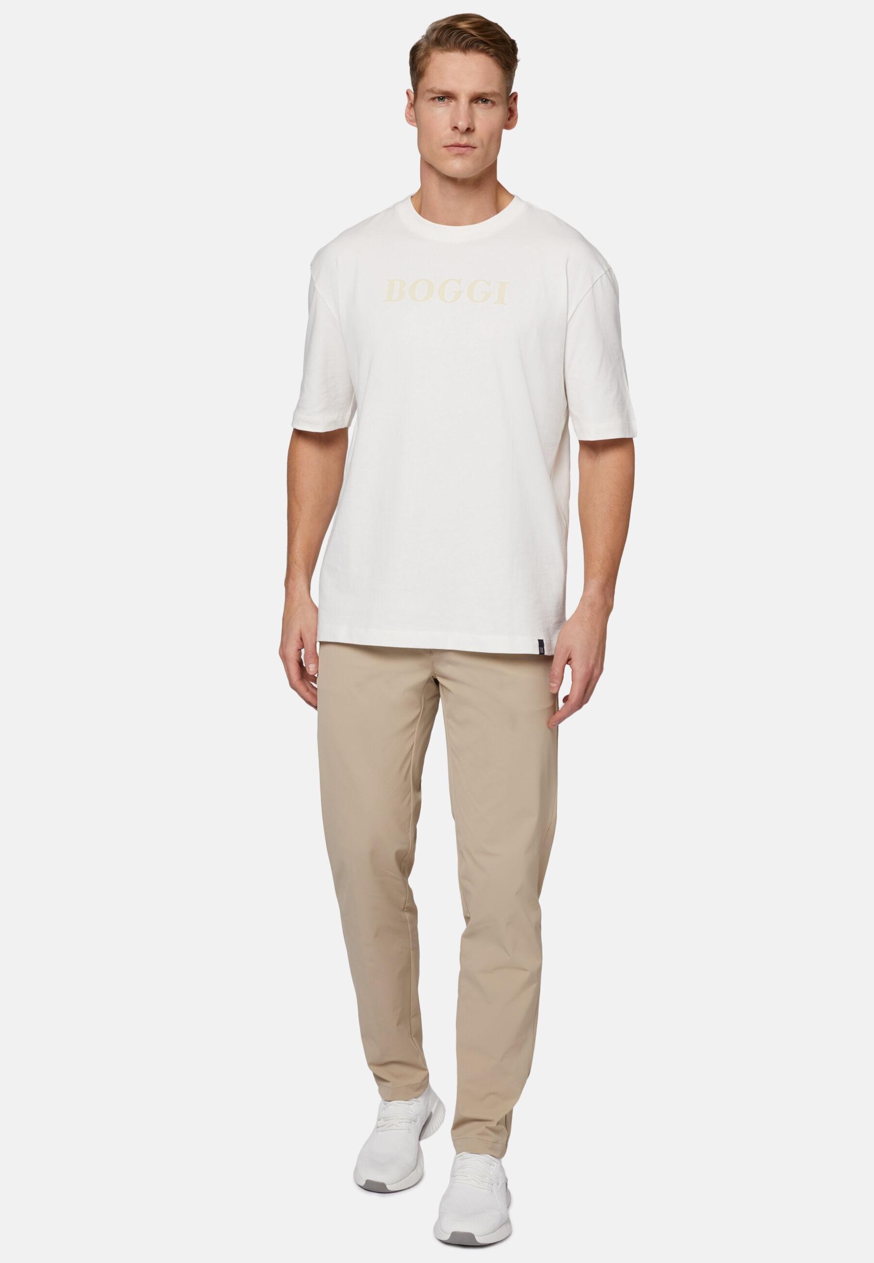 B-Tech Stretch Nylon Trousers Beige, Beige, large image number 1