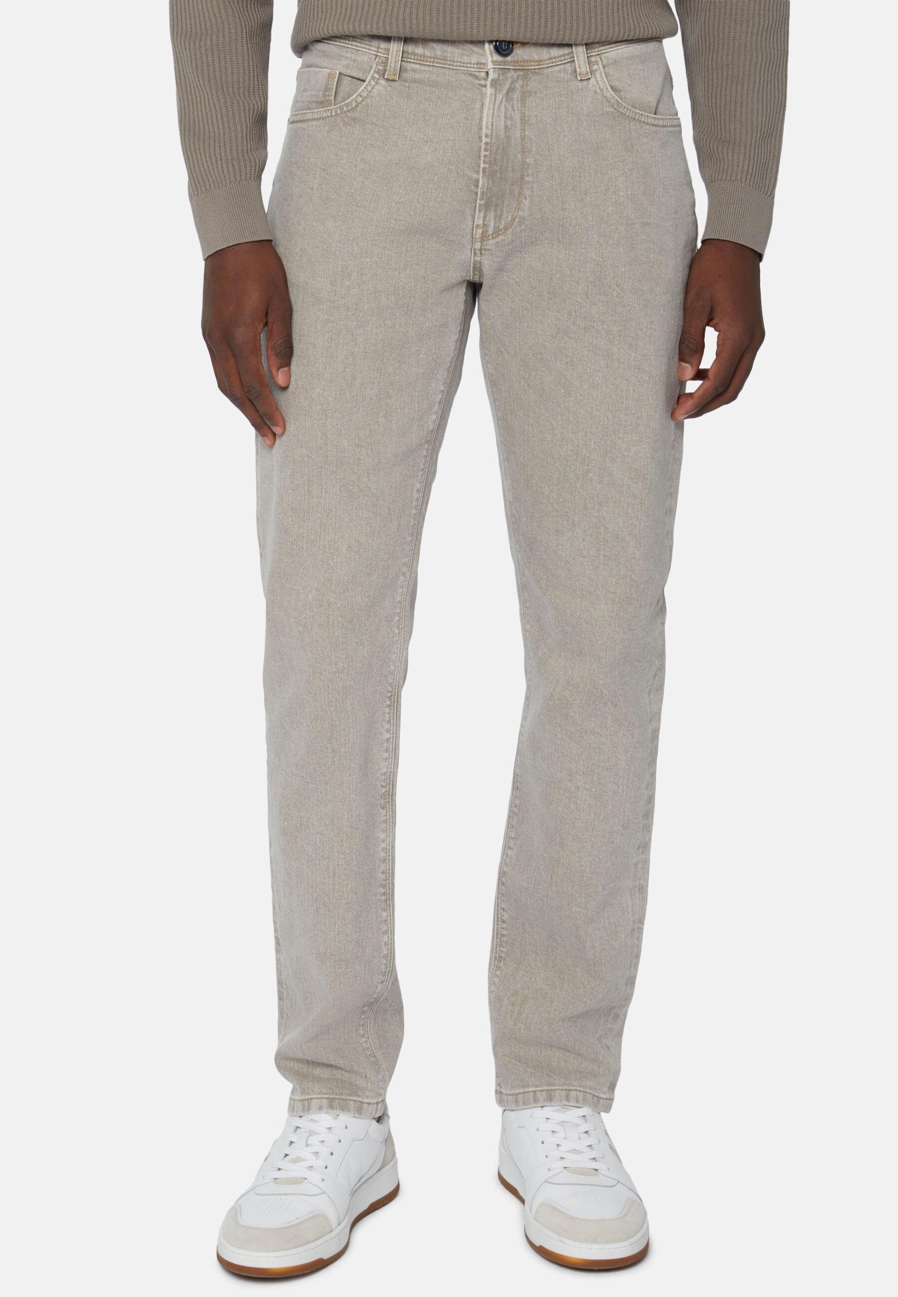 Stretch Denim Jeans Grey, Taupe, large image number 0