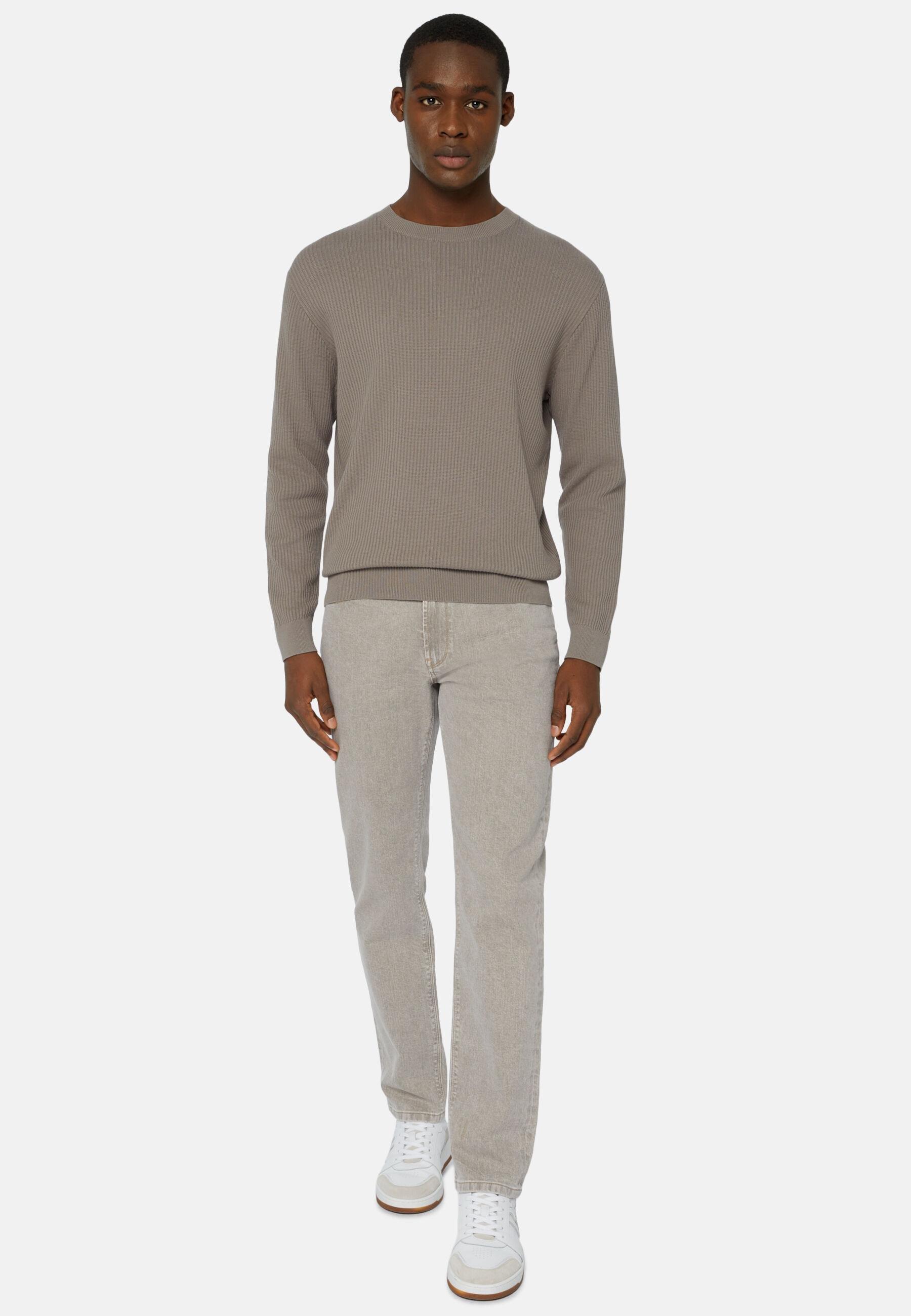 Stretch Denim Jeans Grey, Taupe, large image number 1